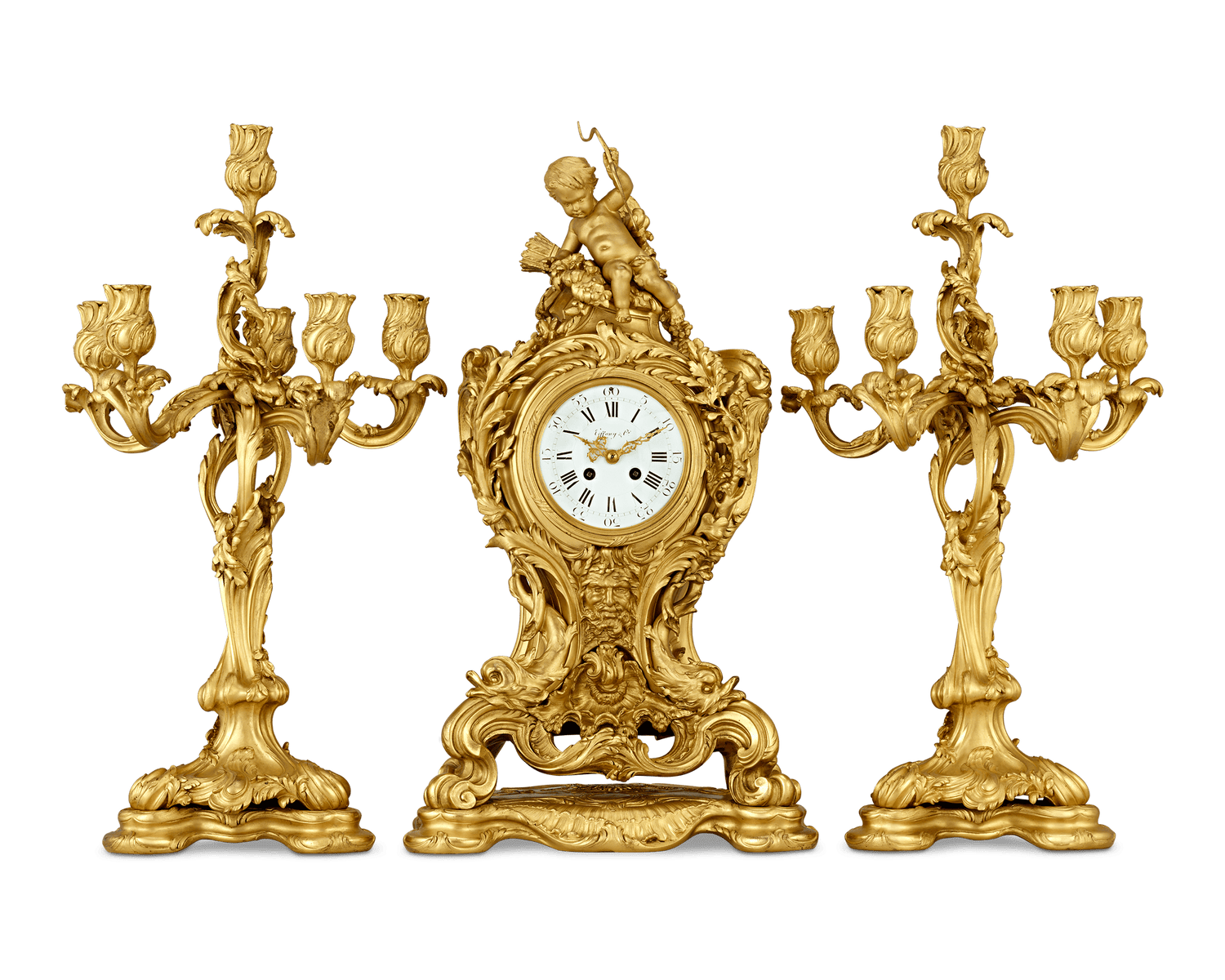 Tiffany & Co. Exhibition Clock Garniture