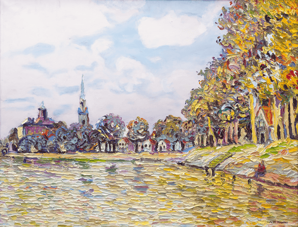 Le Clocher Sislait-sur-Aure by H. Claude Pissarro