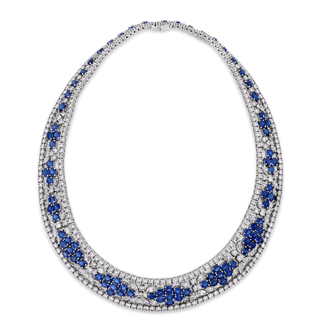 Tiffany & Co. Sapphire and Diamond Necklace