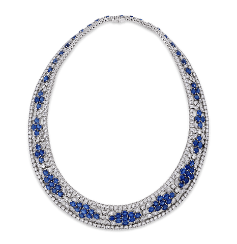 Tiffany & Co. Sapphire and Diamond Necklace