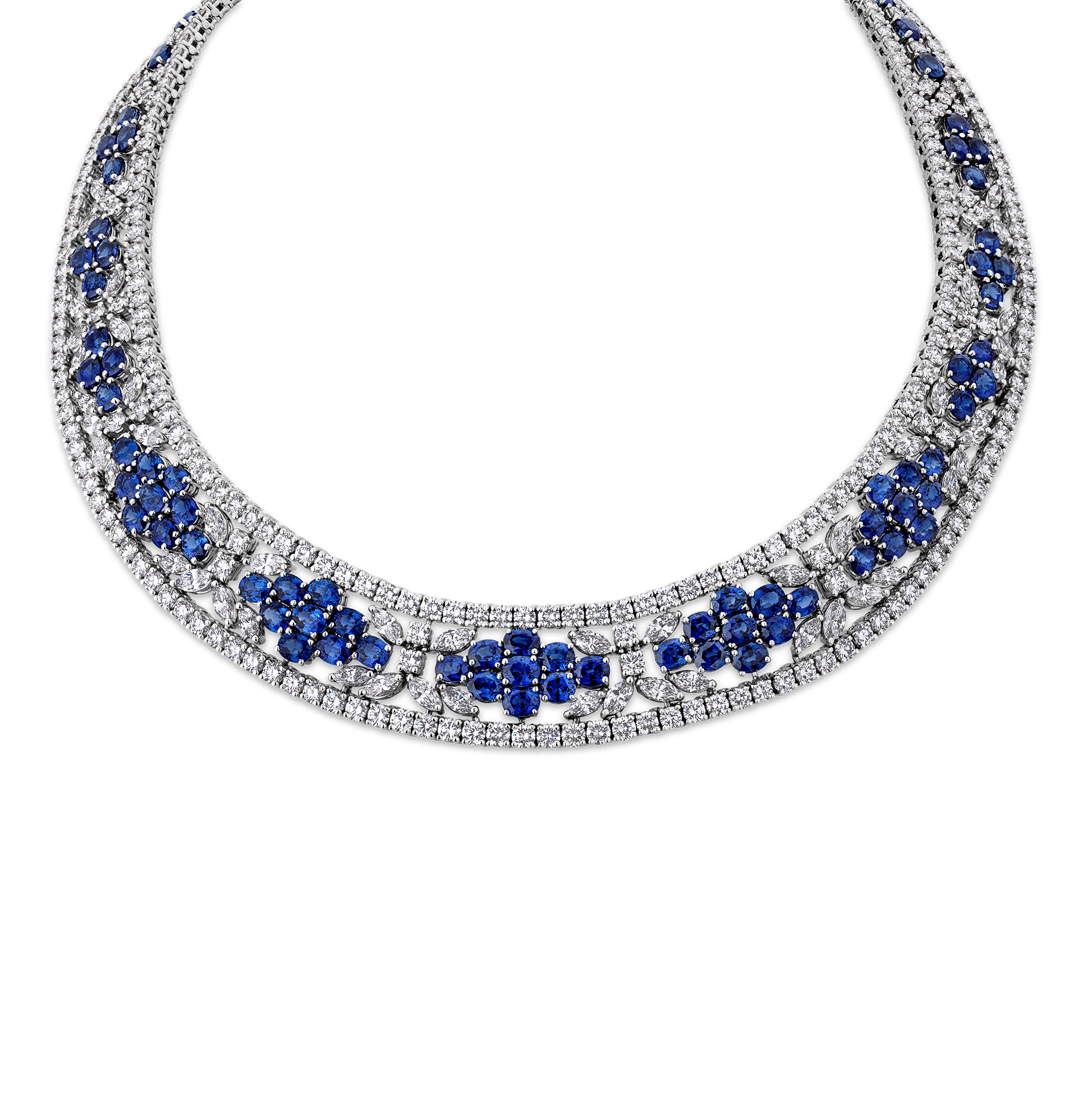 Tiffany & Co. Sapphire and Diamond Necklace
