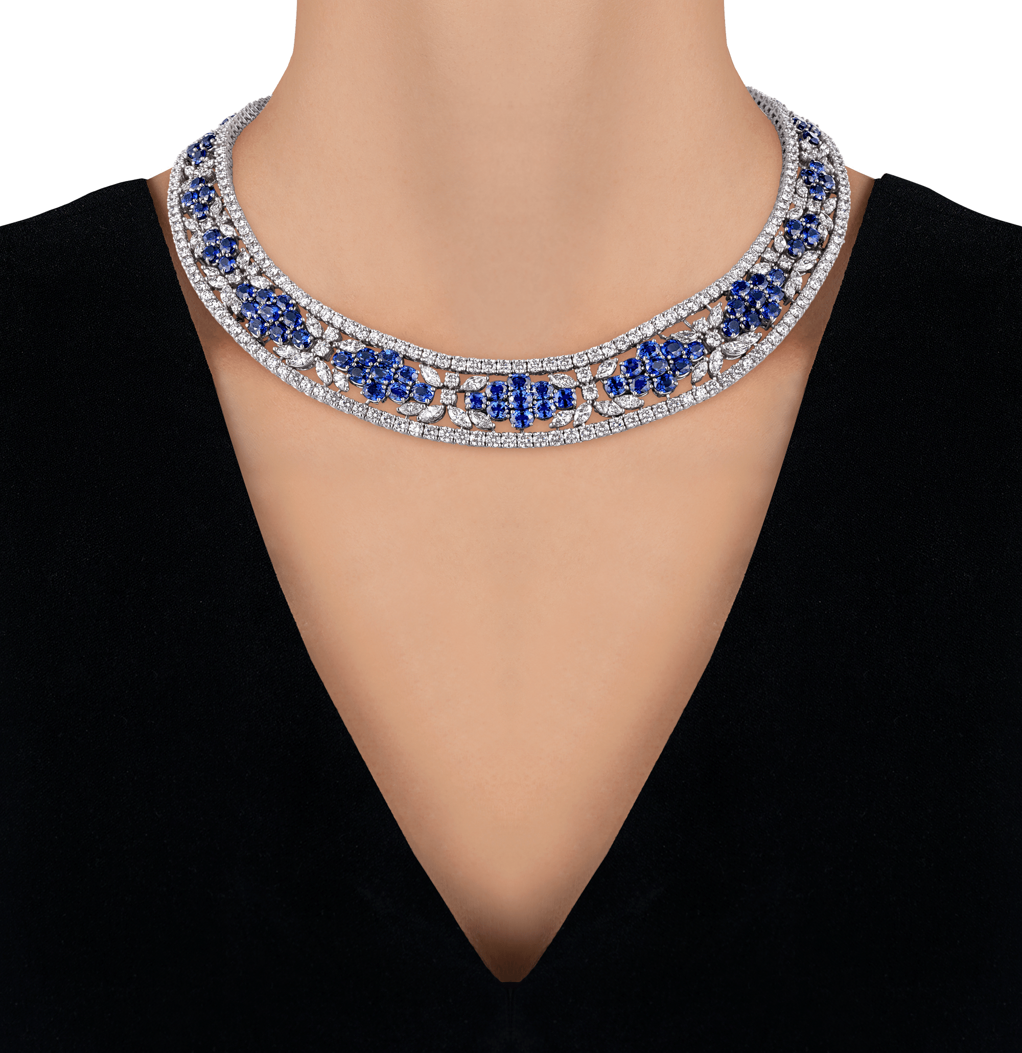Tiffany & Co. Sapphire and Diamond Necklace