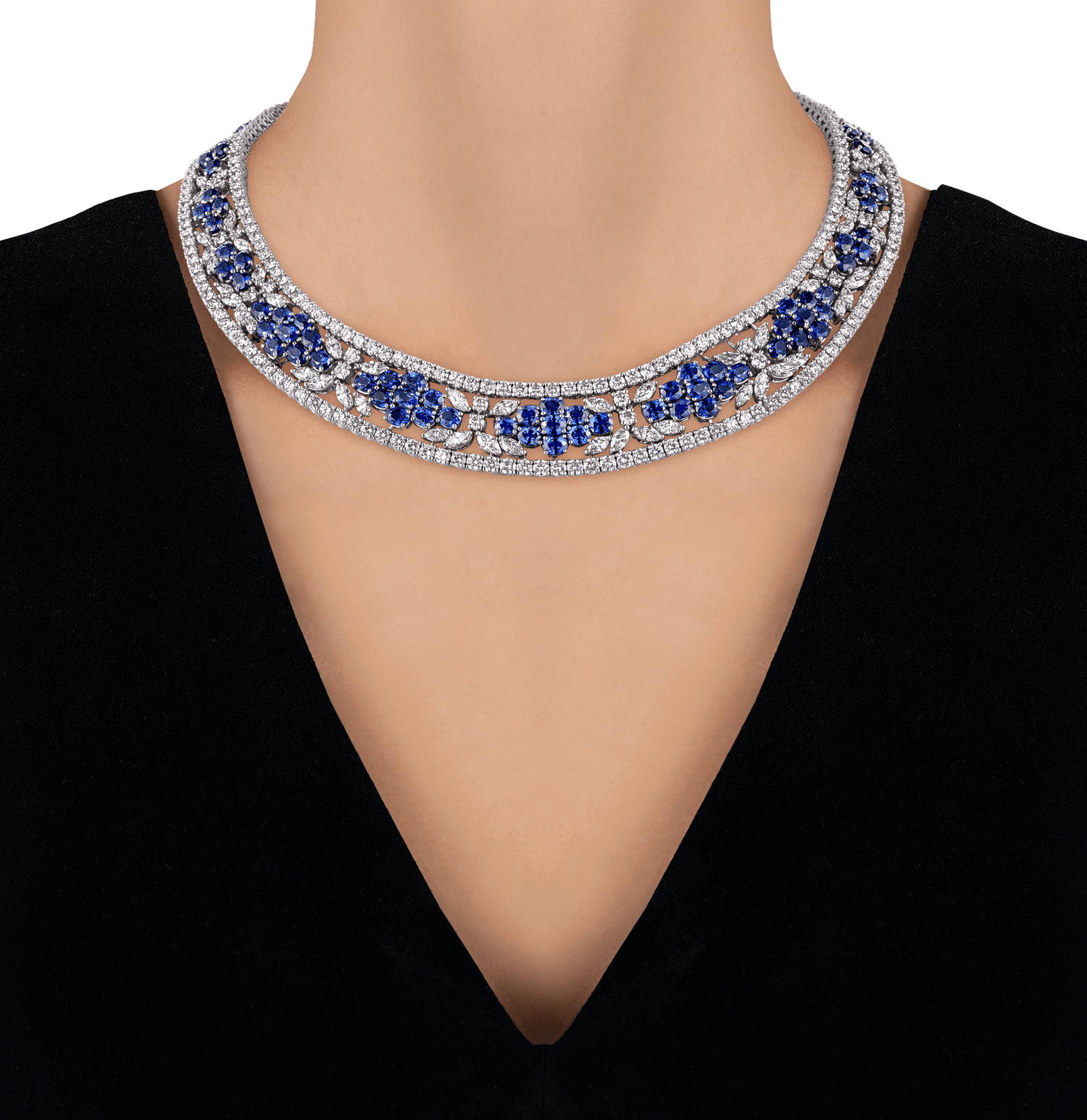Tiffany & Co. Sapphire and Diamond Necklace