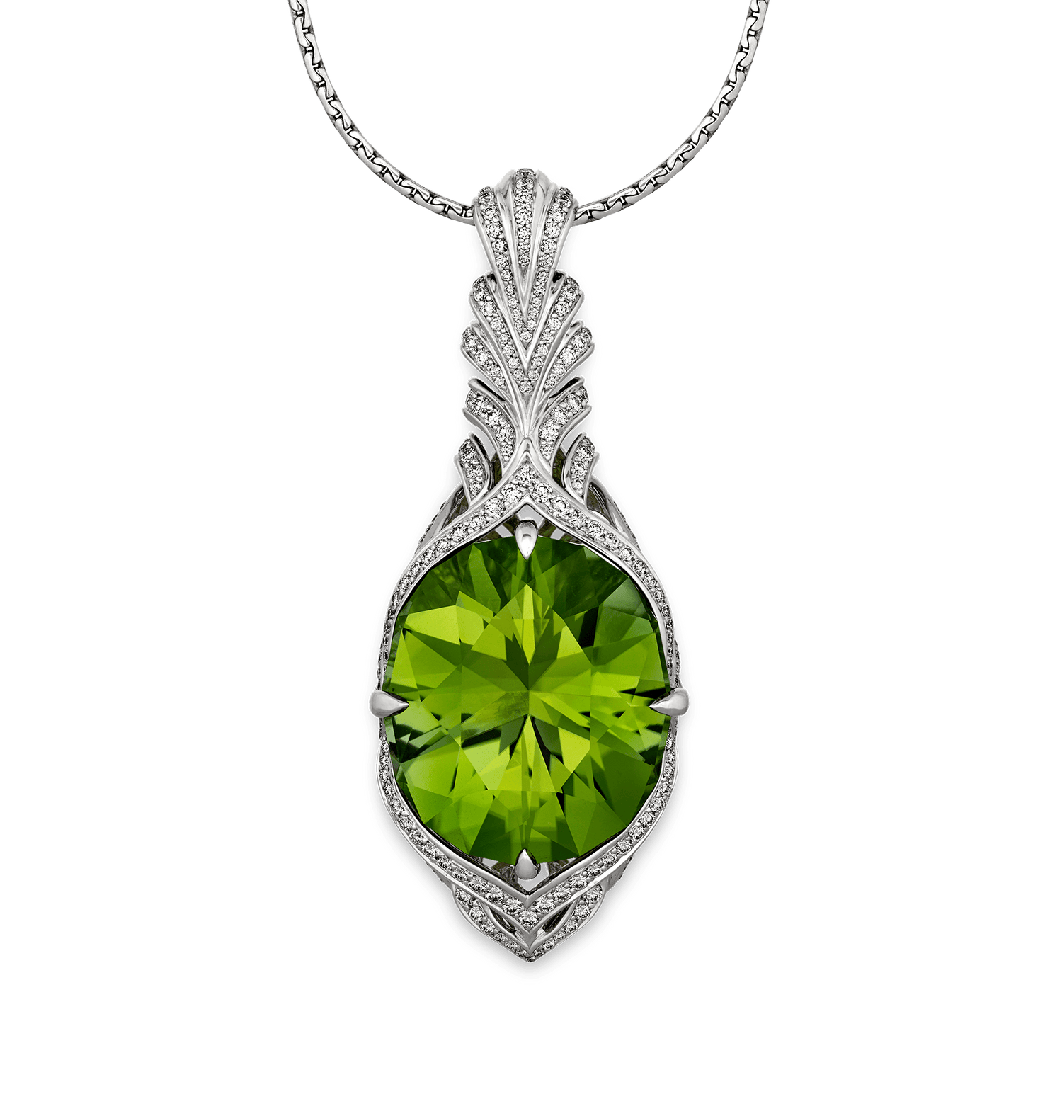 Kat Florence Titanium Tourmaline Pendant, 45.10 Carats