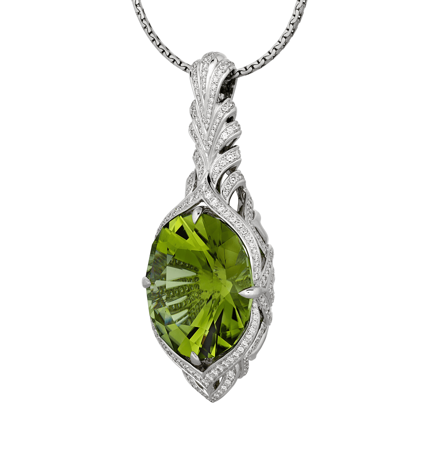 Kat Florence Titanium Tourmaline Pendant, 45.10 Carats