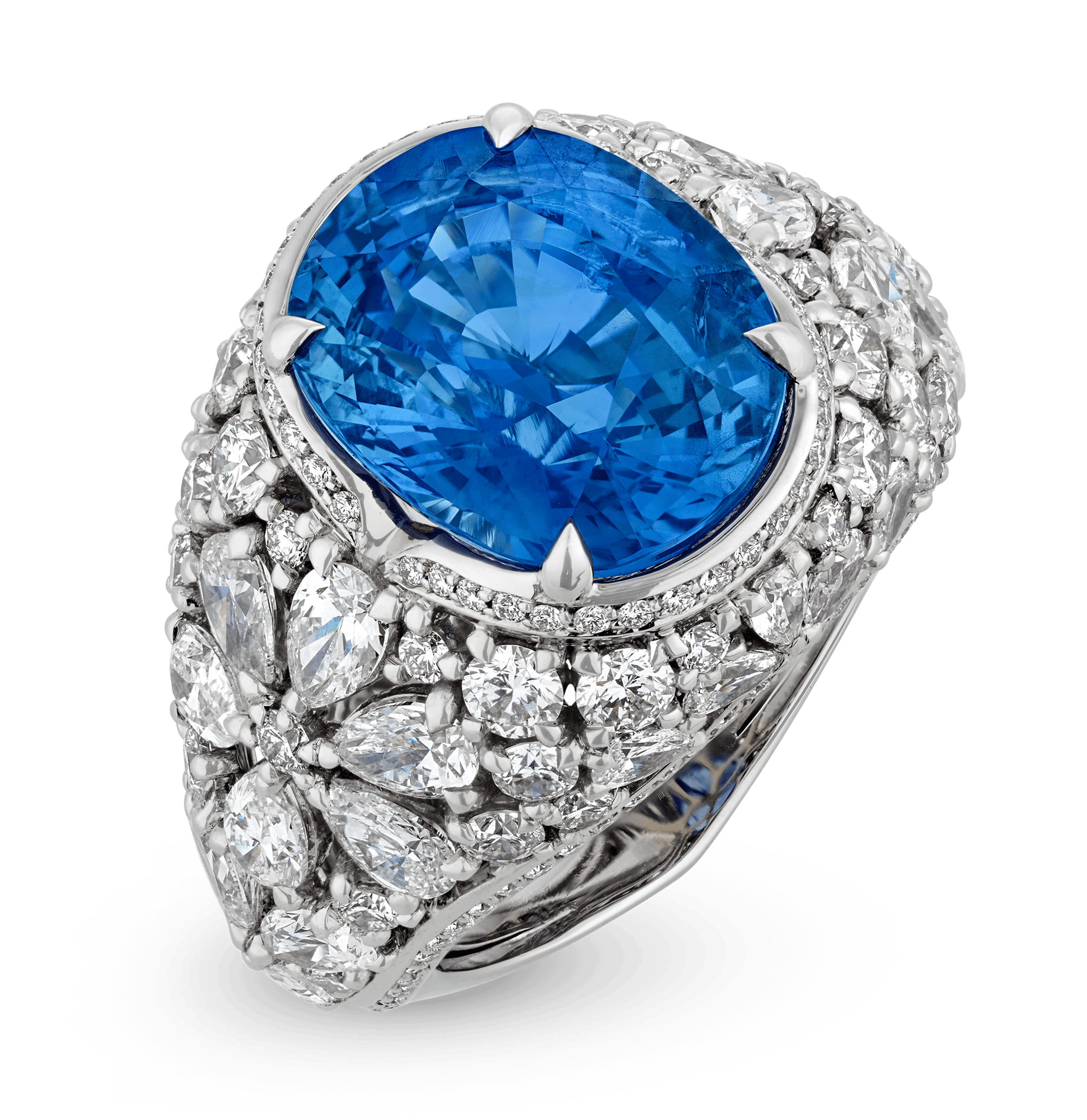 Kat Florence Untreated Sapphire Ring, 10.11 Carats