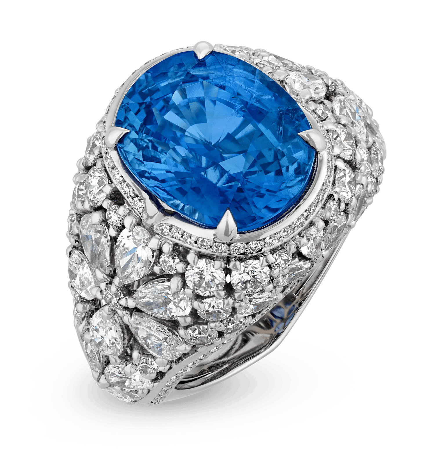 Kat Florence Untreated Sapphire Ring, 10.11 Carats