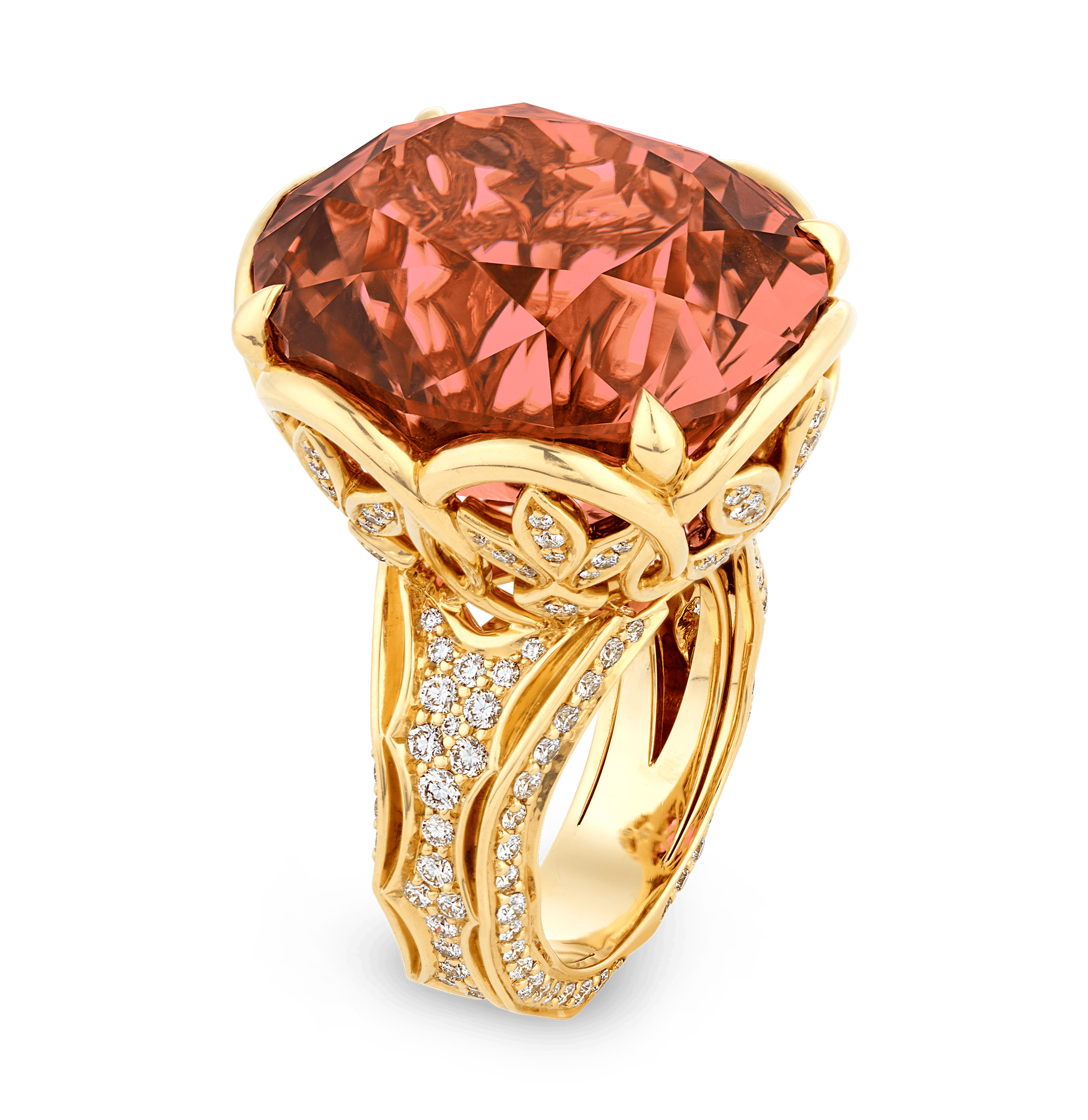 Kat Florence Neon Titanium Tourmaline Ring, 44.72 Carats