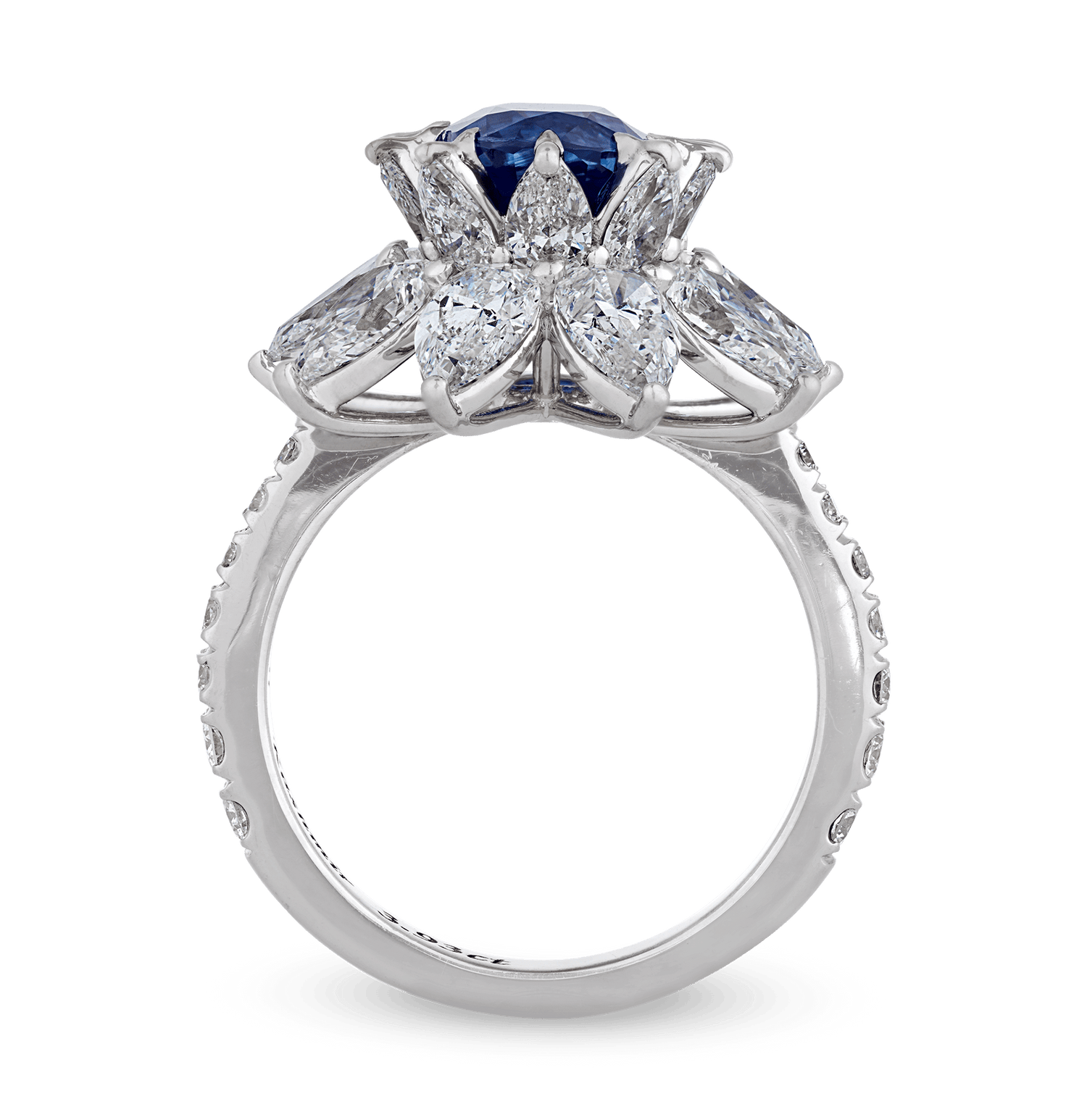 Kashmir Sapphire Ring, Untreated, 3.98 Carats