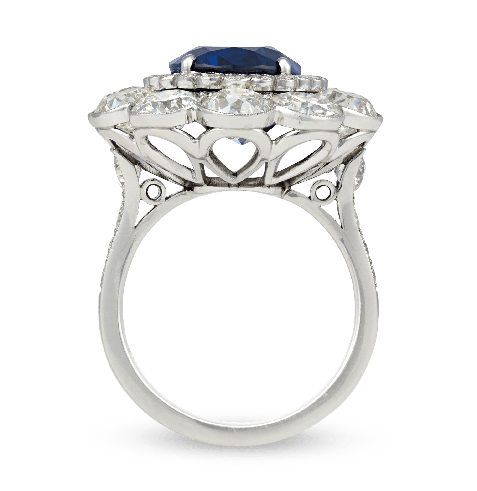 Ceylon Sapphire Ring, Untreated, 6.94 Carats