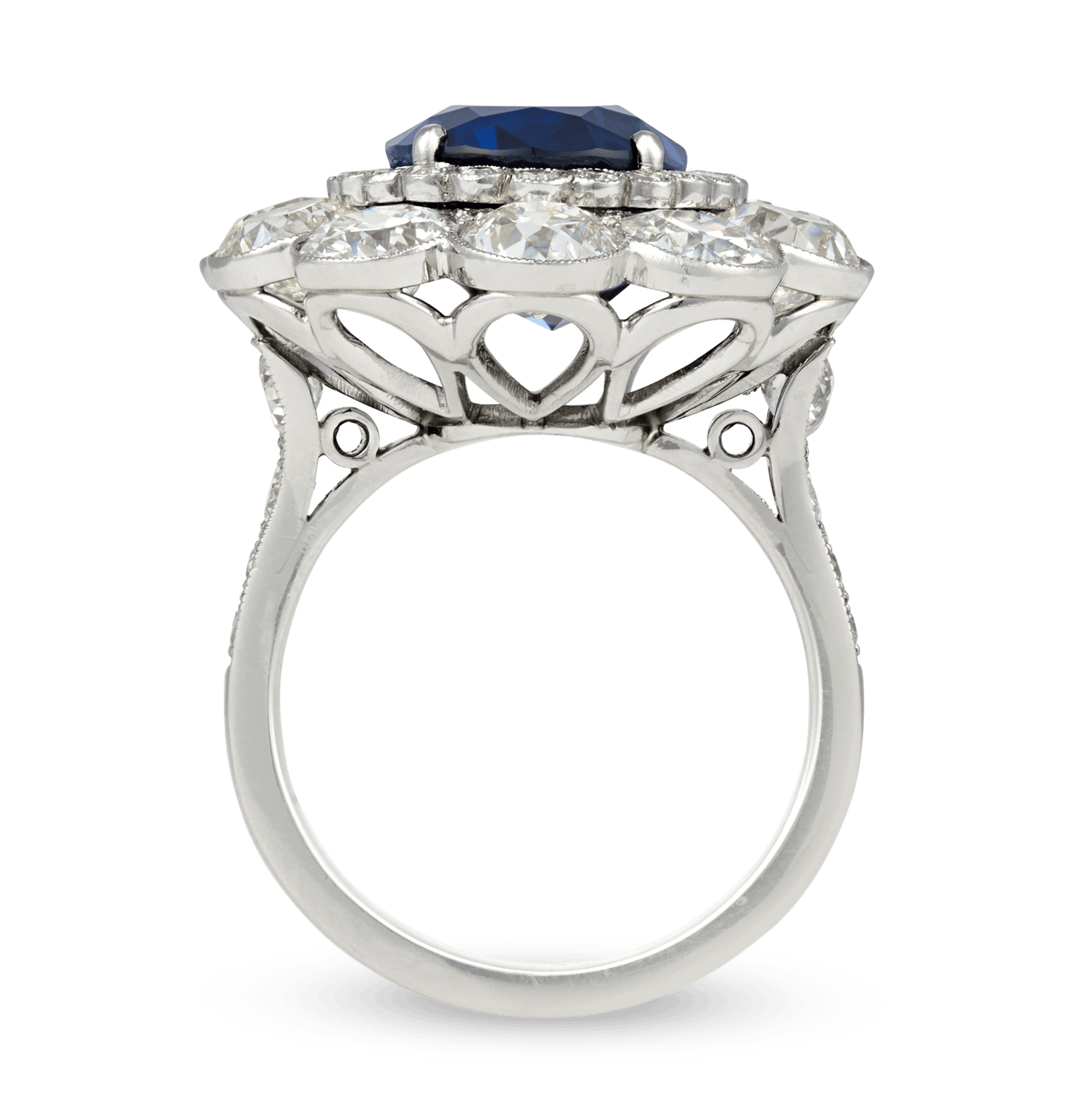 Ceylon Sapphire Ring, Untreated, 6.94 Carats