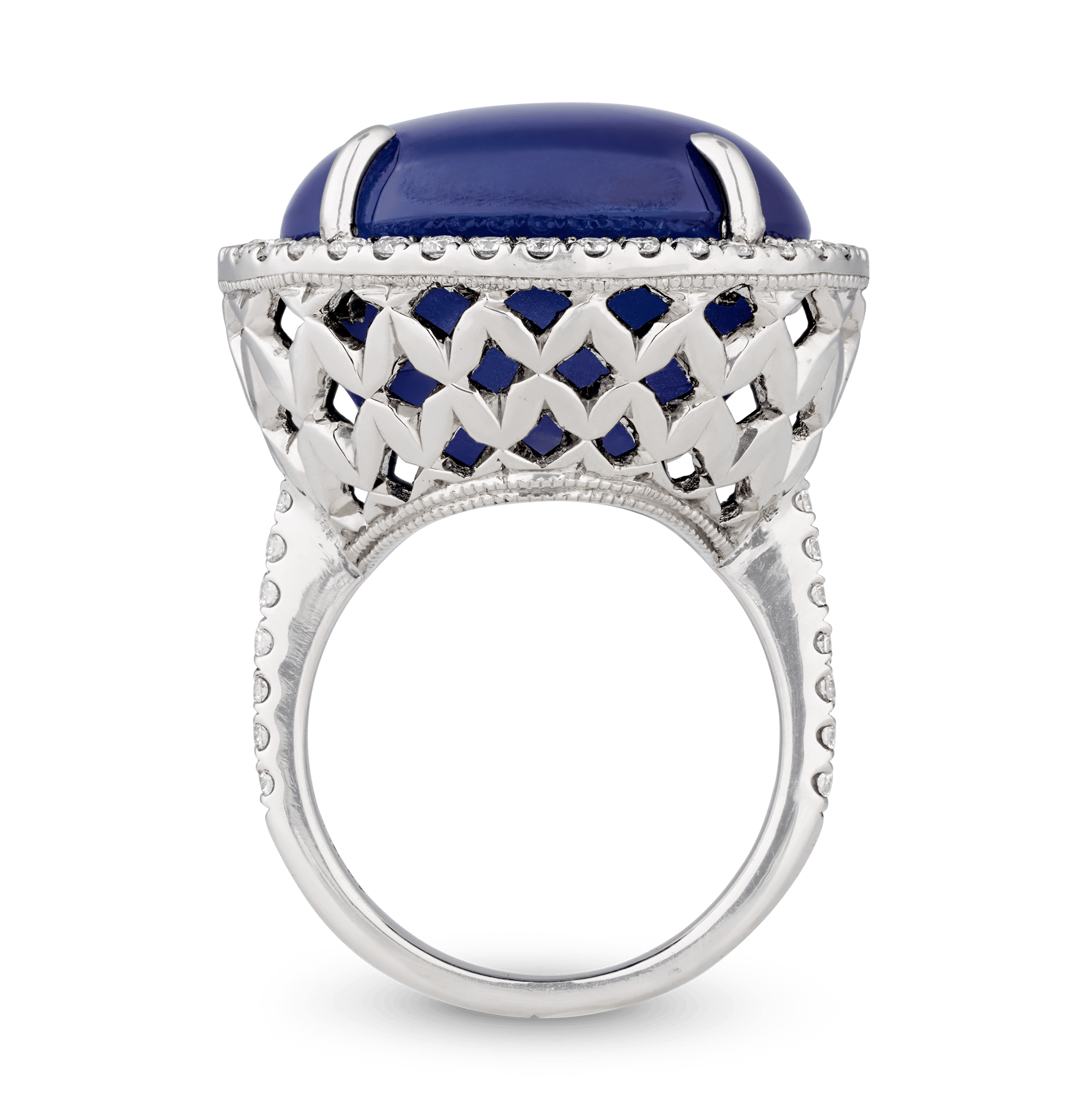 Ceylon Star Sapphire Ring, Untreated, 41.85 Carats