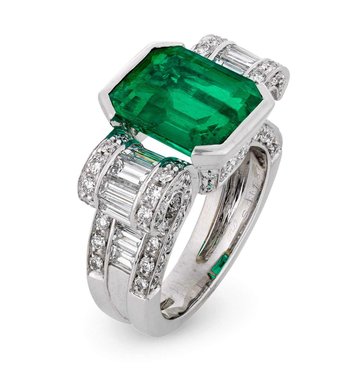 Colombian Emerald Ring, 5.37 Carats