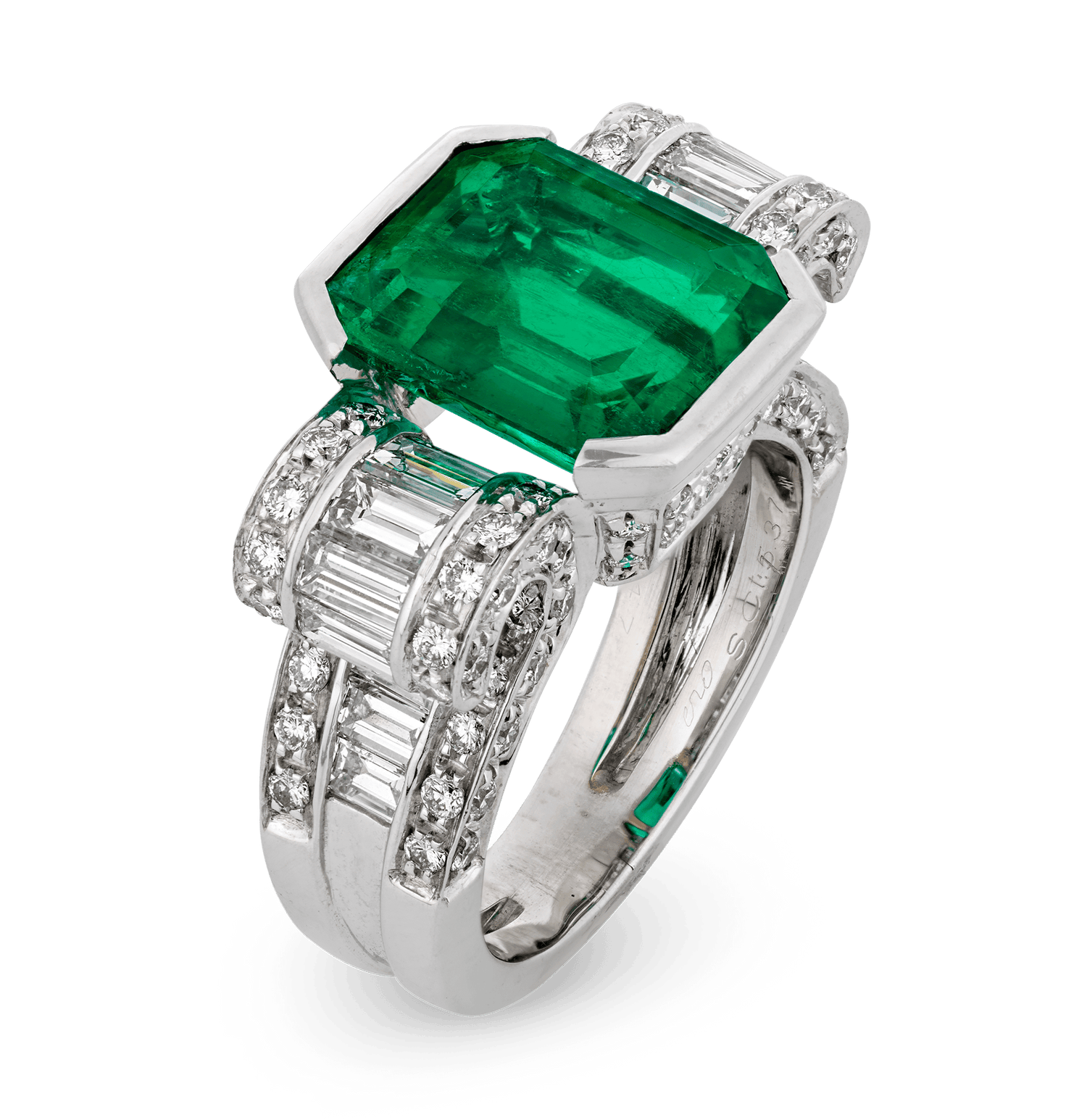 Colombian Emerald Ring, 5.37 Carats