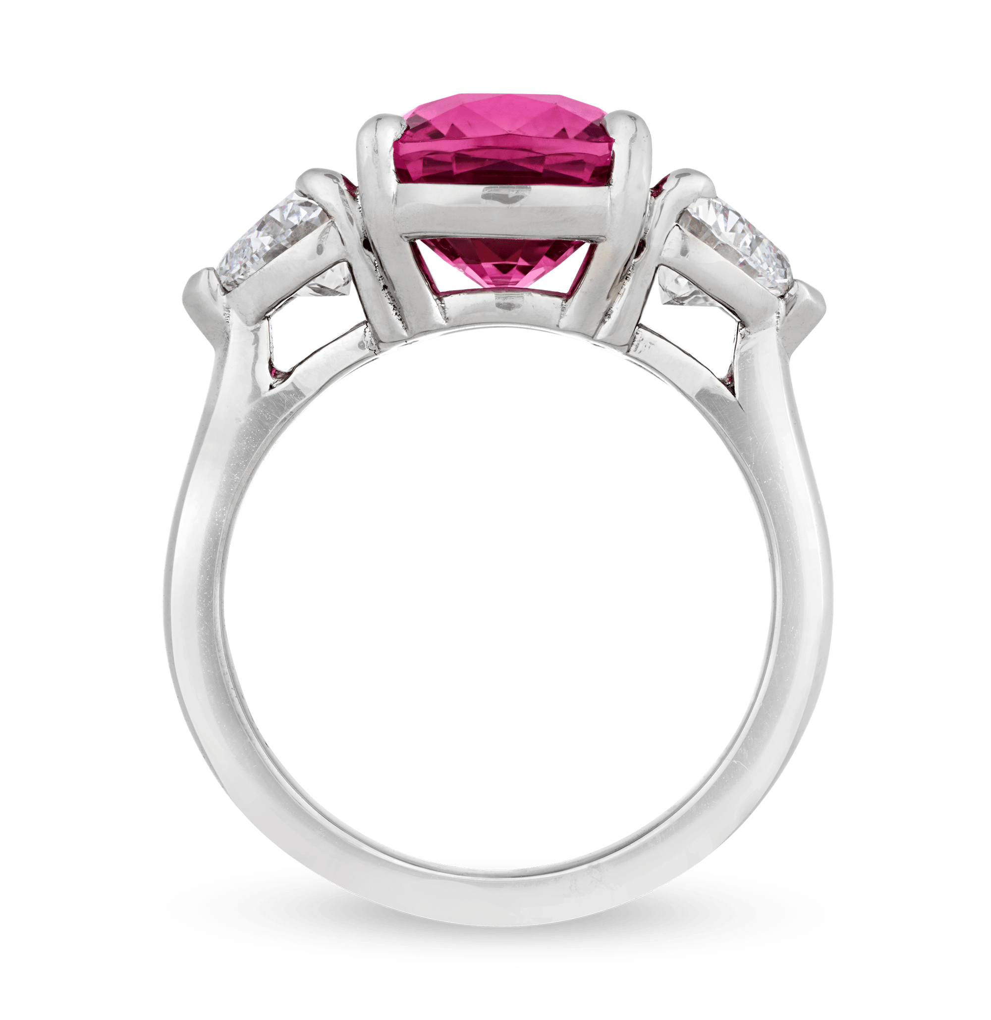 Pink Spinel Ring, Untreated, 6.66 Carats