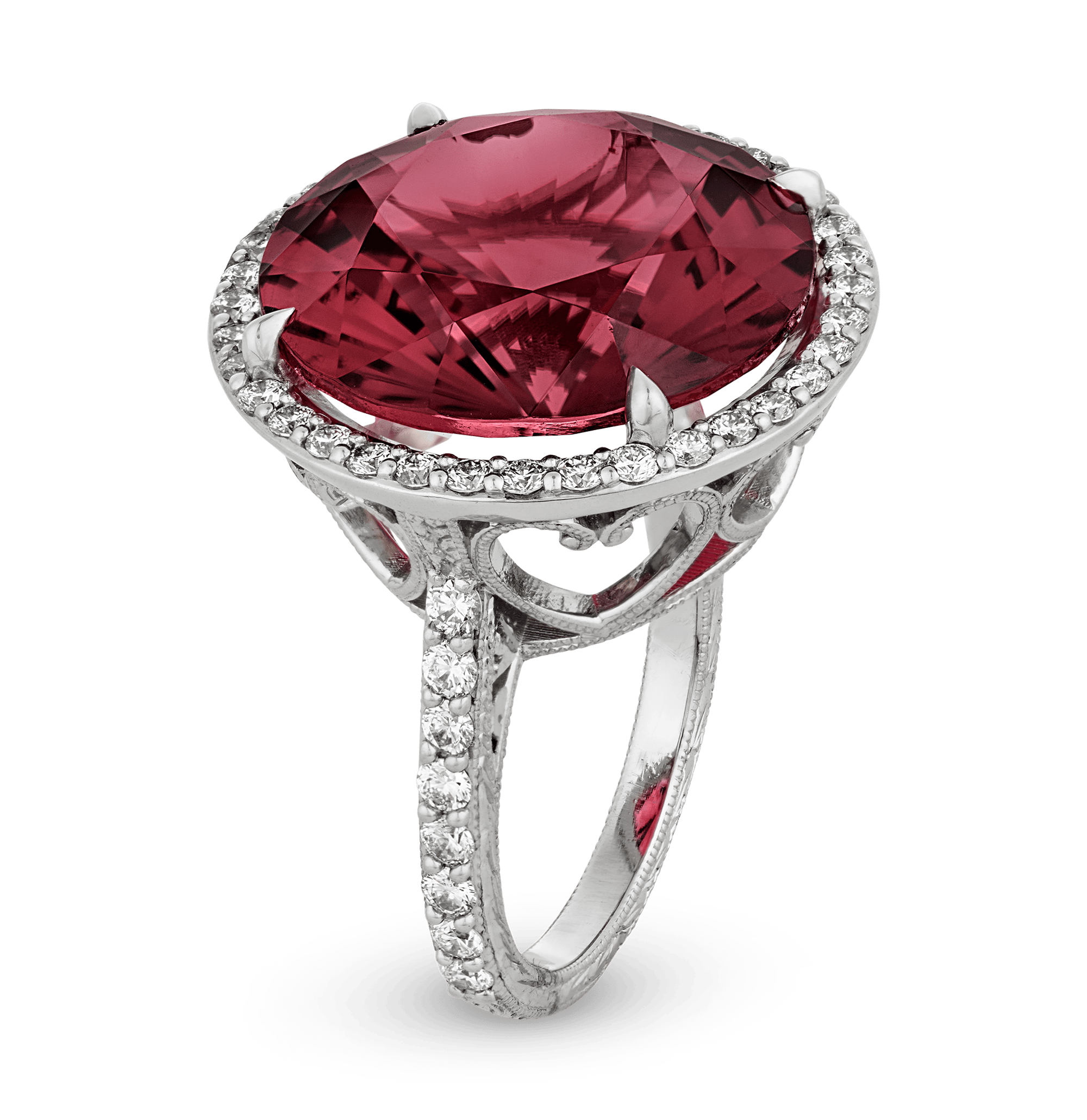 Rubellite Tourmaline Ring, 19.26 Carats