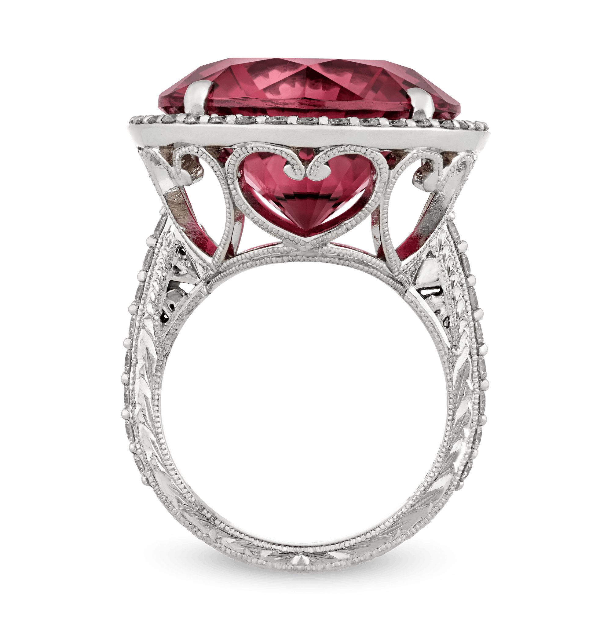 Rubellite Tourmaline Ring, 19.26 Carats