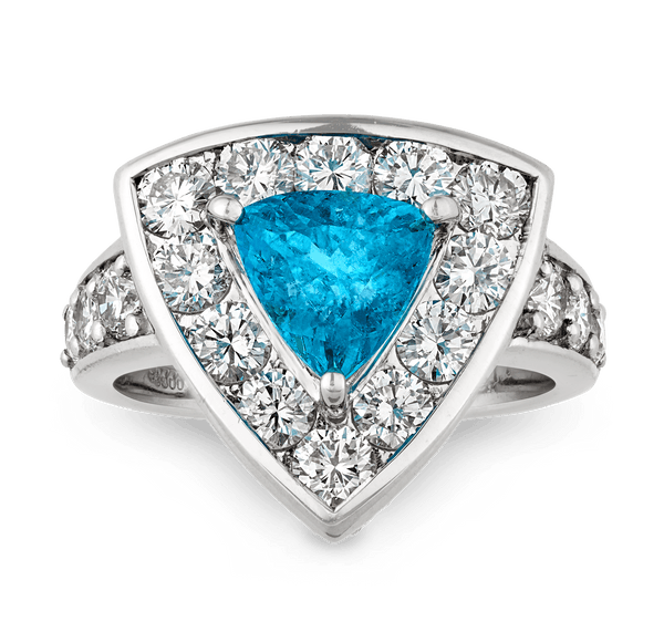 Brazilian Paraiba Ring, 1.37 Carats