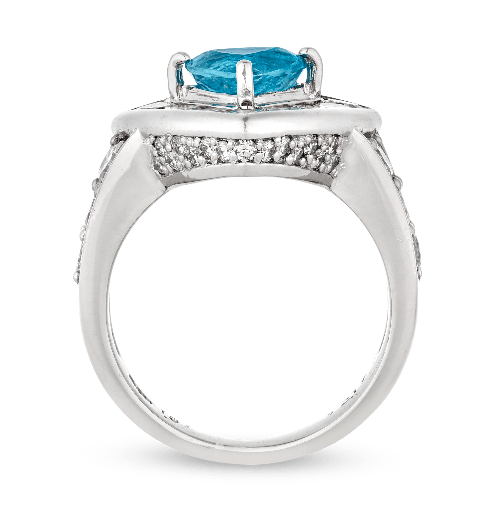 Brazilian Paraiba Ring, 1.37 Carats