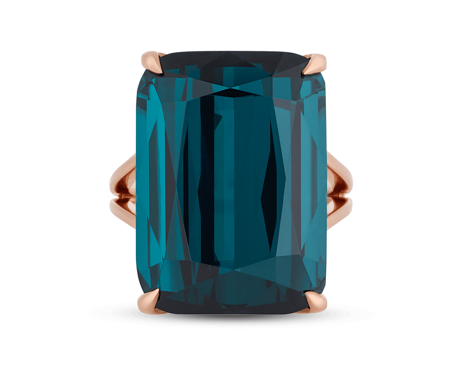 Indicolite Tourmaline Ring, 31.93 Carats