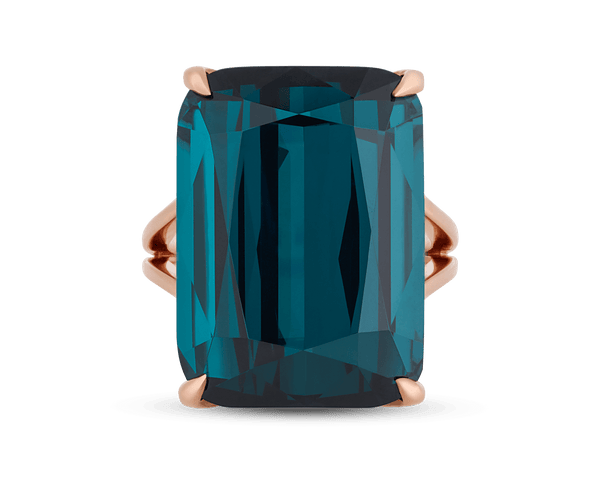 Indicolite Tourmaline Ring, 31.93 Carats