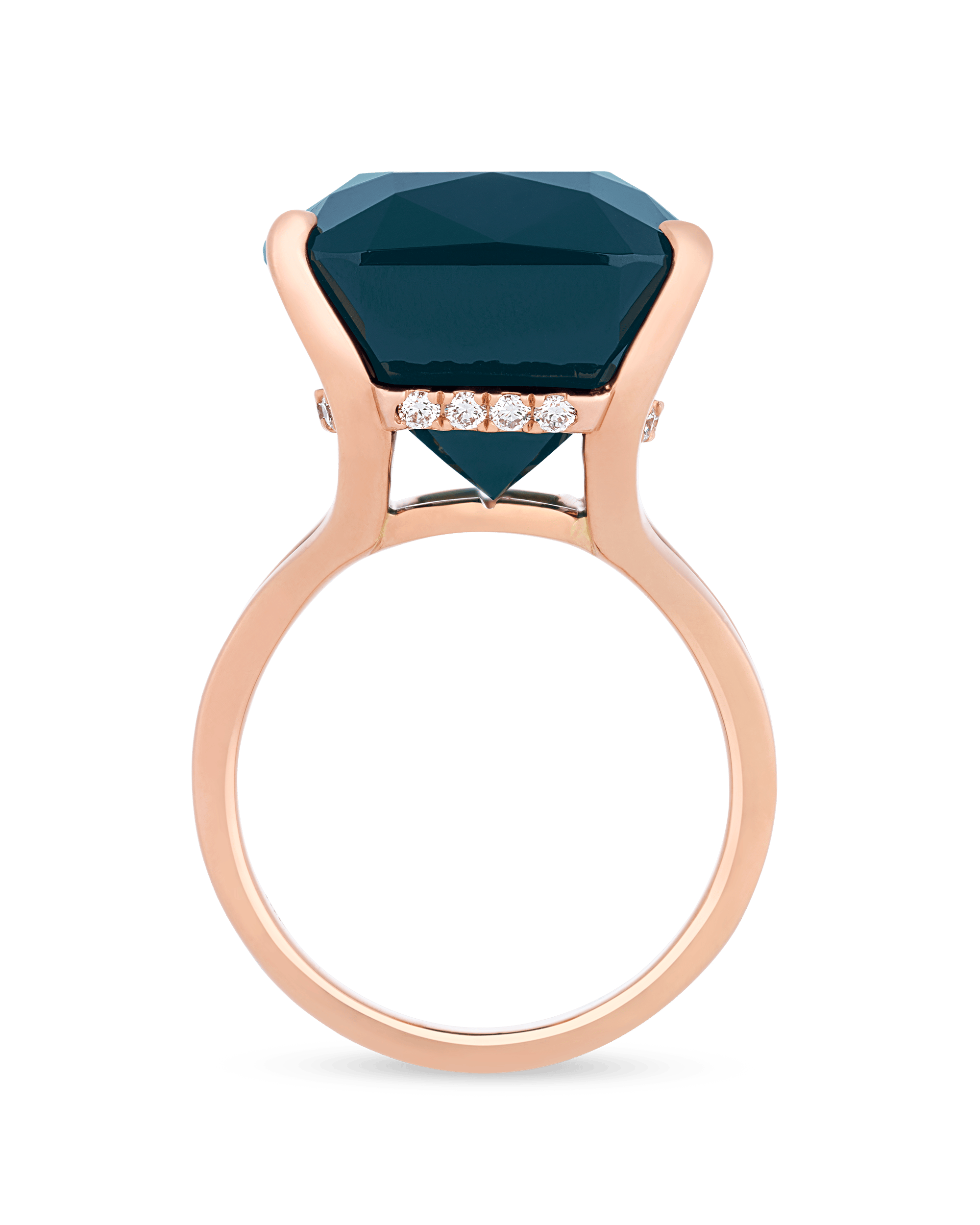 Indicolite Tourmaline Ring, 31.93 Carats
