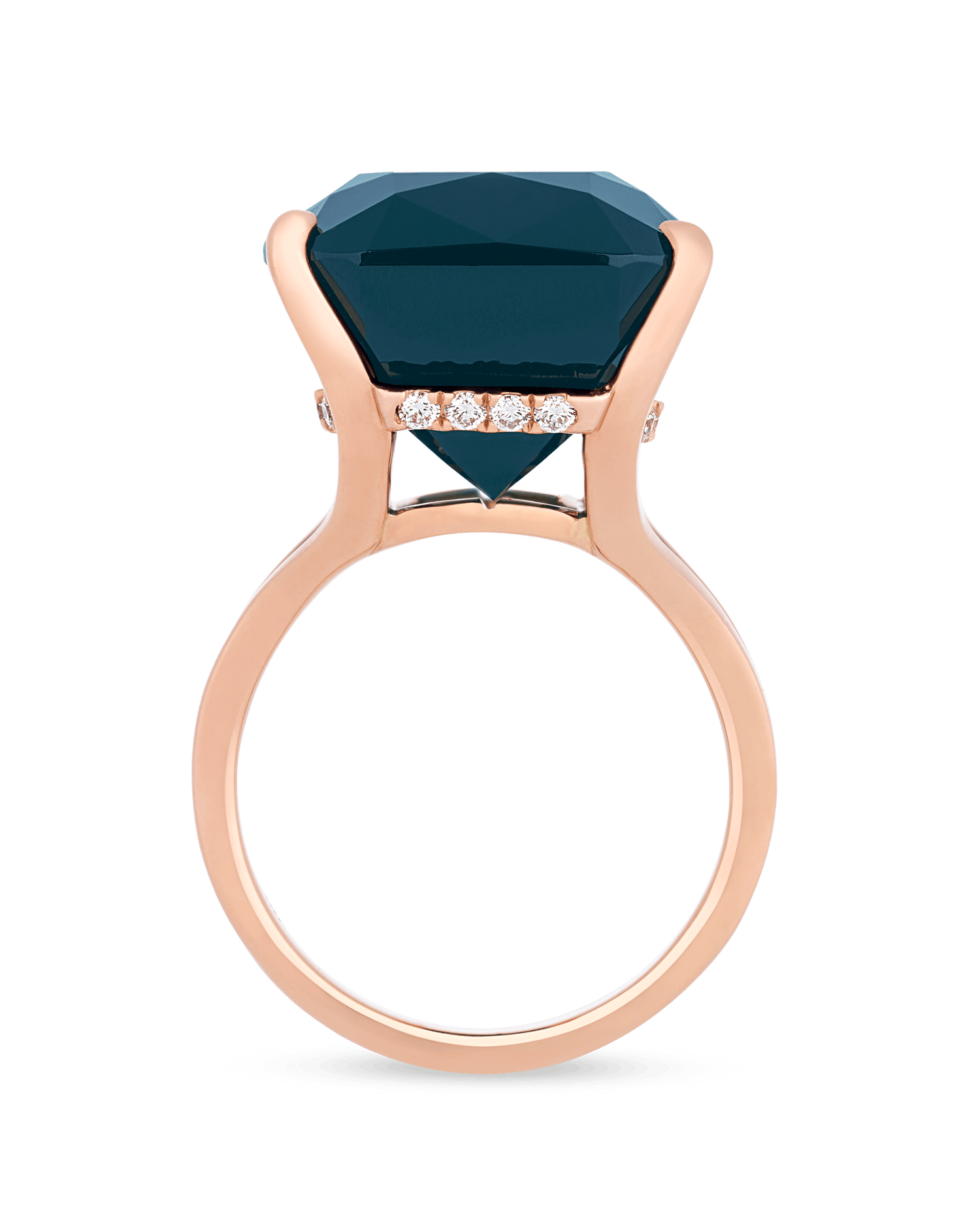 Indicolite Tourmaline Ring, 31.93 Carats