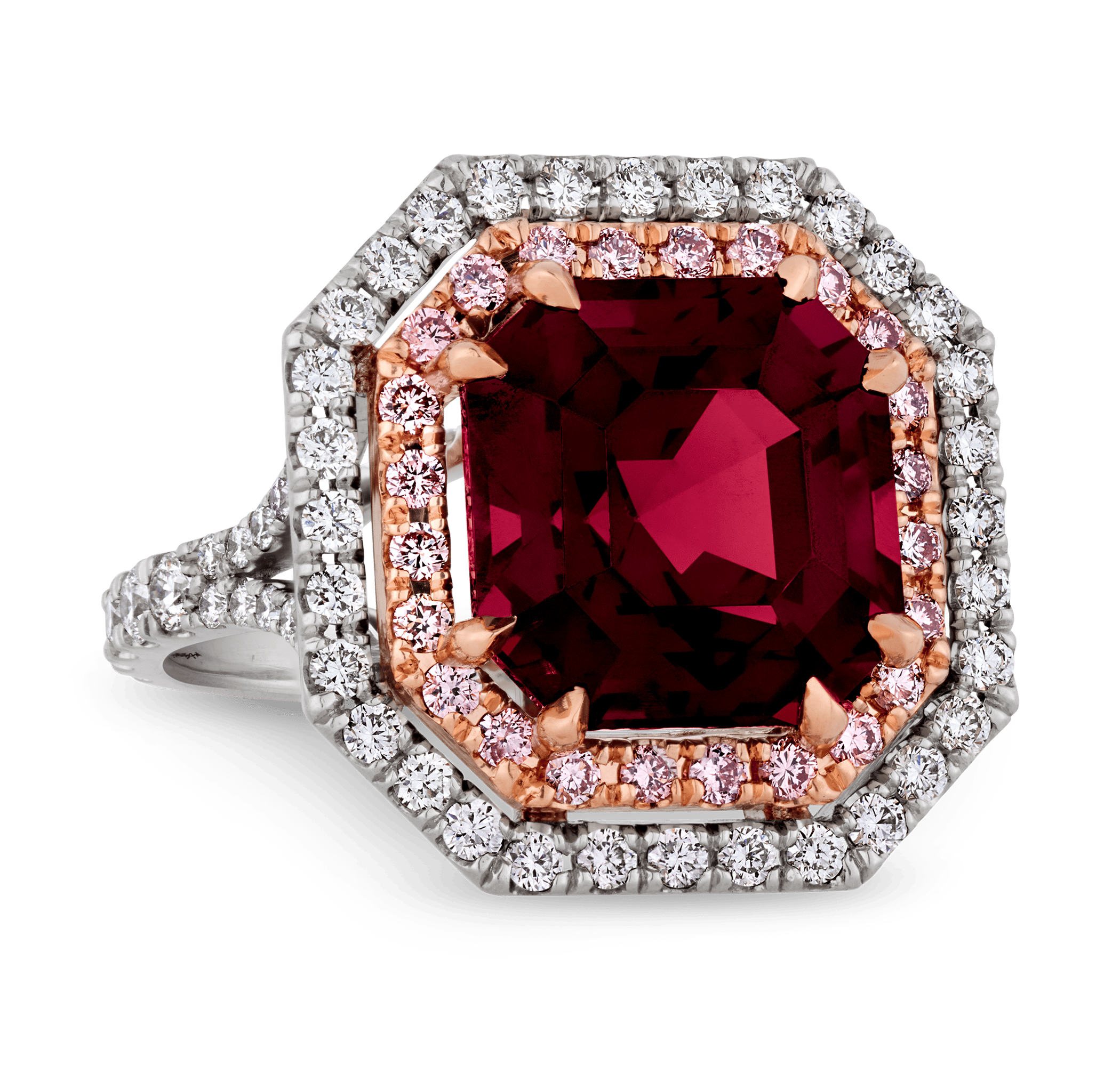 Unheated Burma Red Spinel Ring, 9.30 Carats