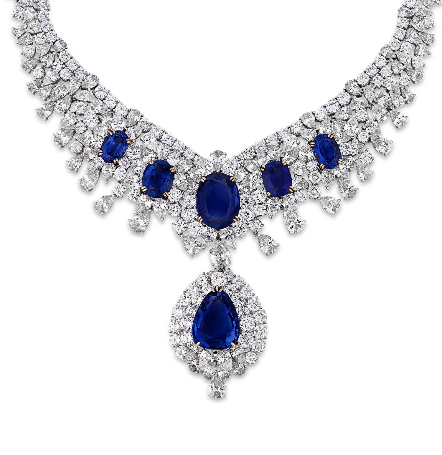 Untreated Sapphire and Diamond Suite, 242.25 Carats