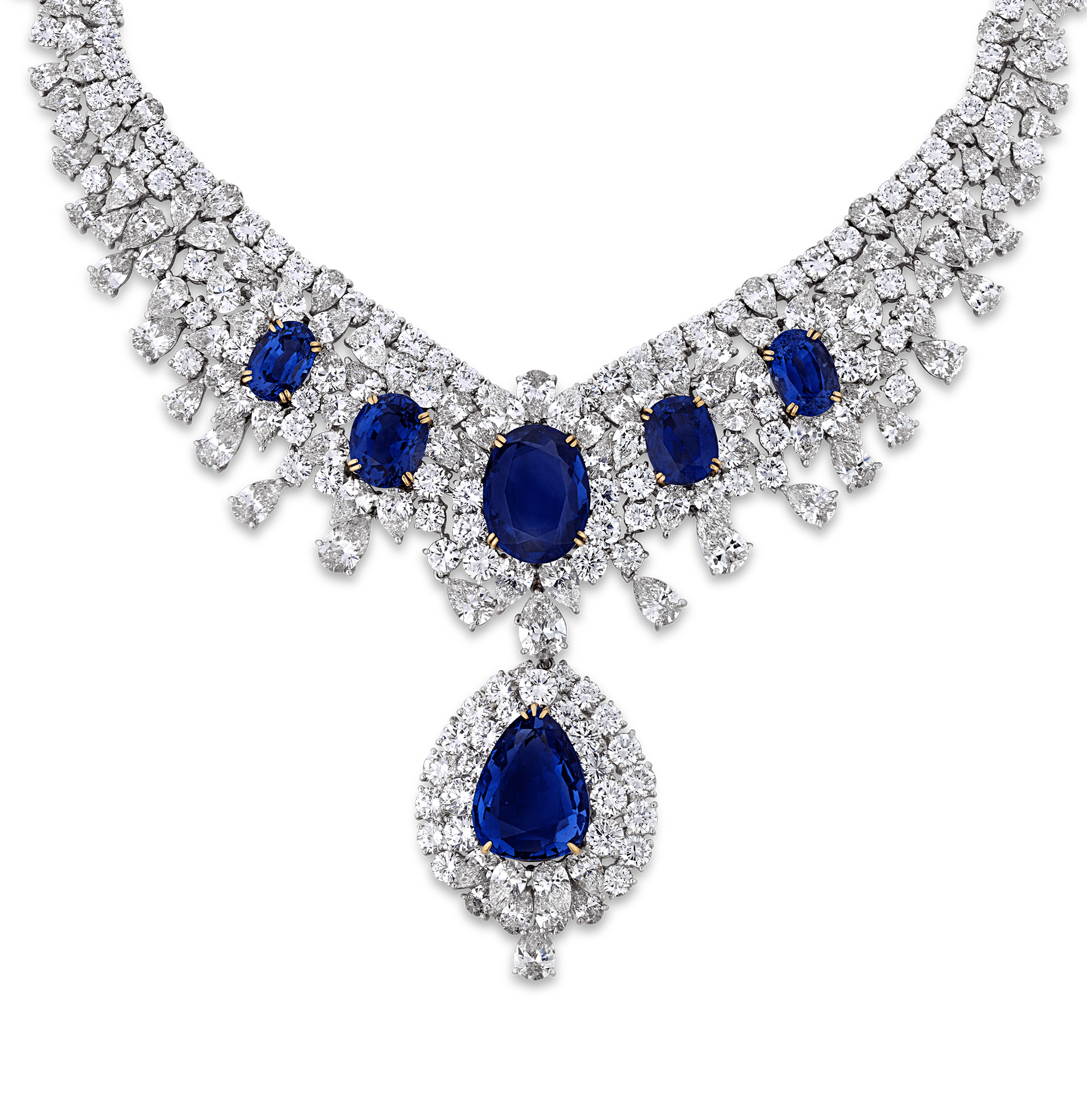 Untreated Sapphire and Diamond Suite, 242.25 Carats