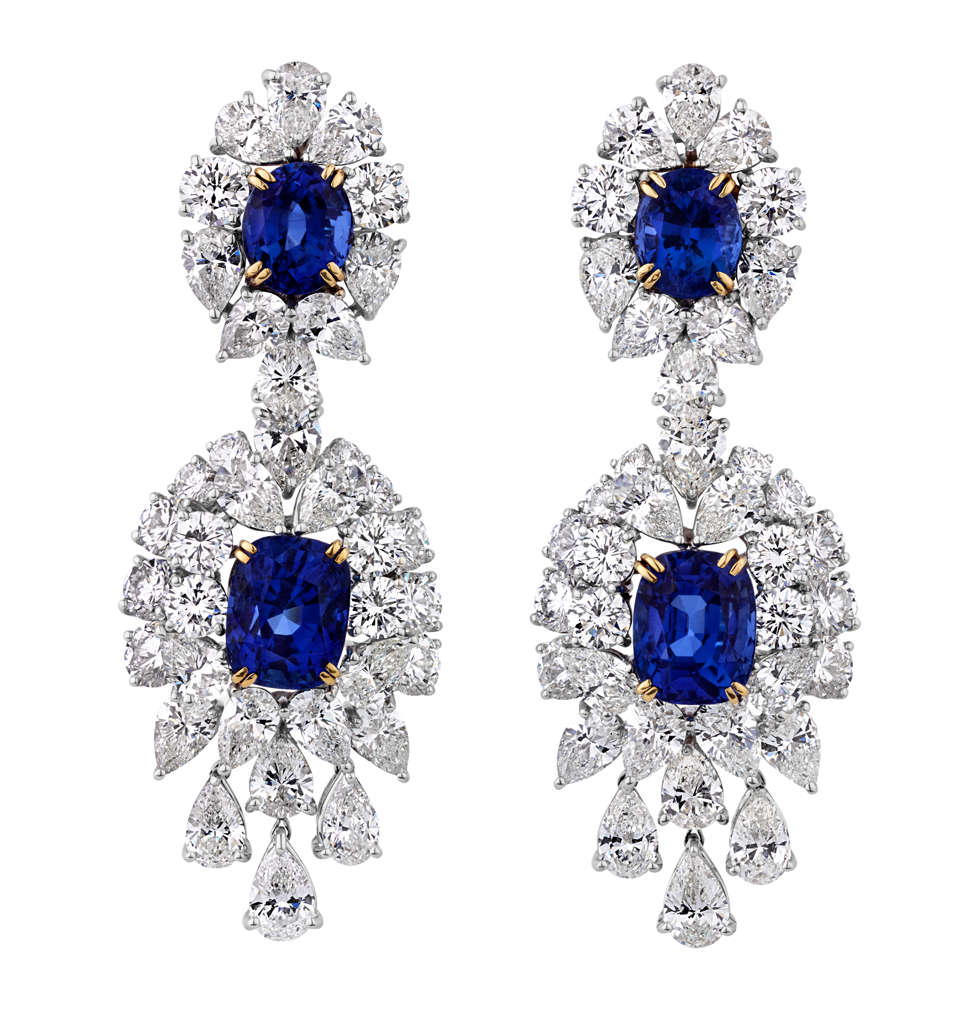 Untreated Sapphire and Diamond Suite, 242.25 Carats