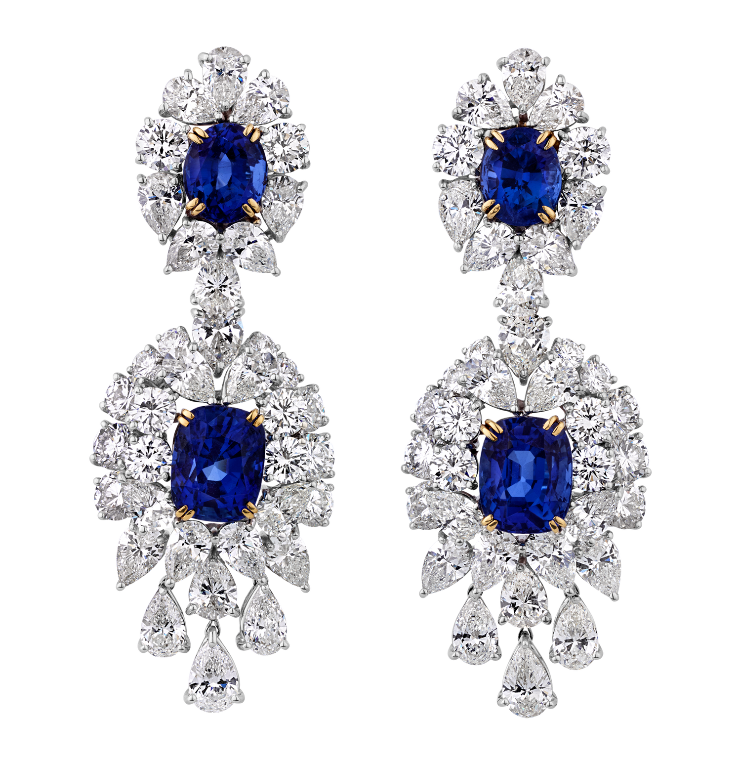 Untreated Sapphire and Diamond Suite, 242.25 Carats