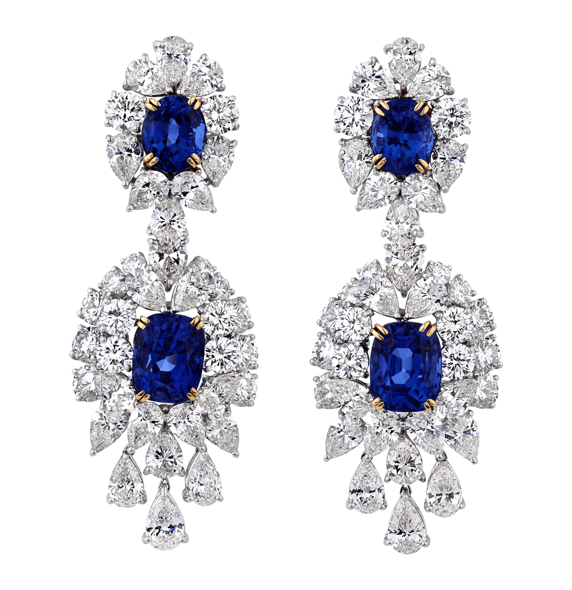 Untreated Sapphire and Diamond Suite, 242.25 Carats