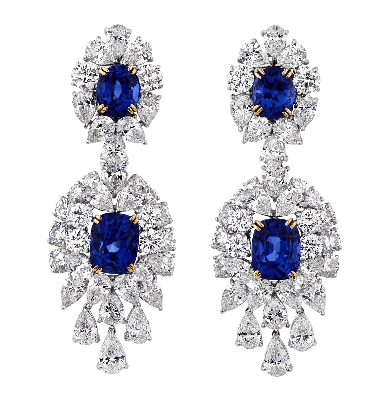 Untreated Sapphire and Diamond Suite, 242.25 Carats