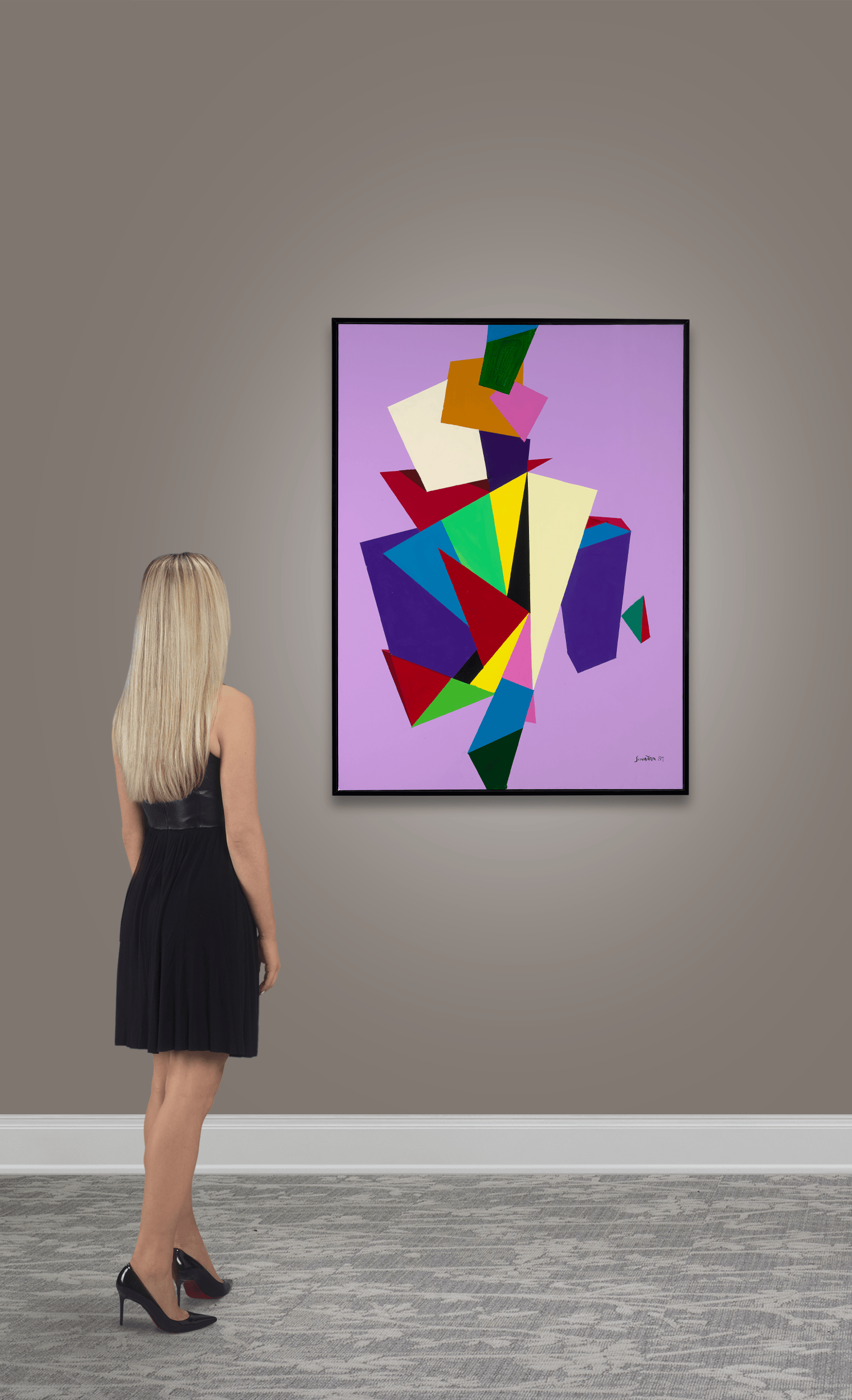 Purple Abstract by Frank Sinatra