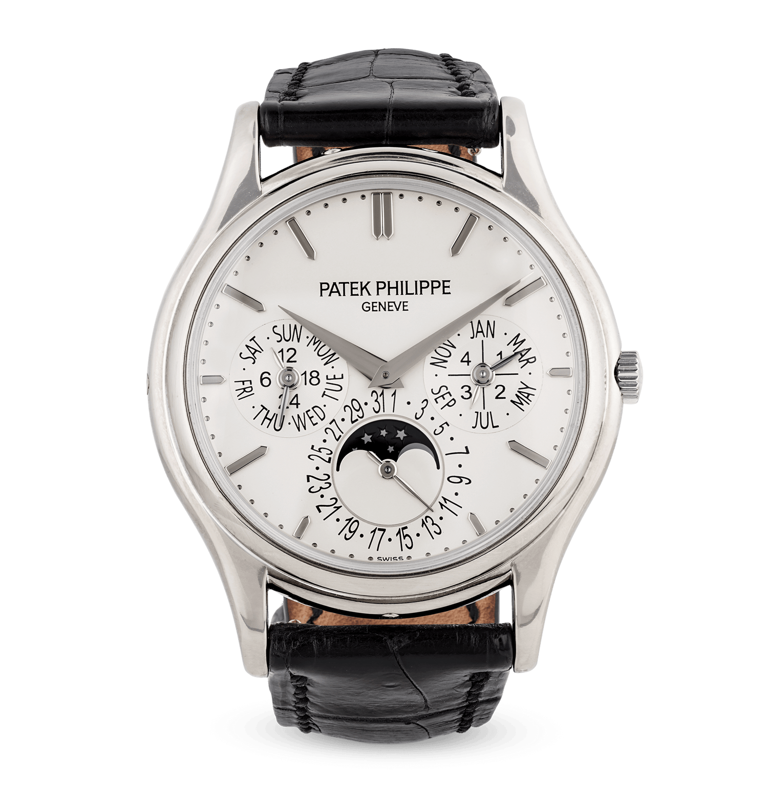 Patek Philippe Grand Complications Perpetual Calendar White Gold Wristwatch