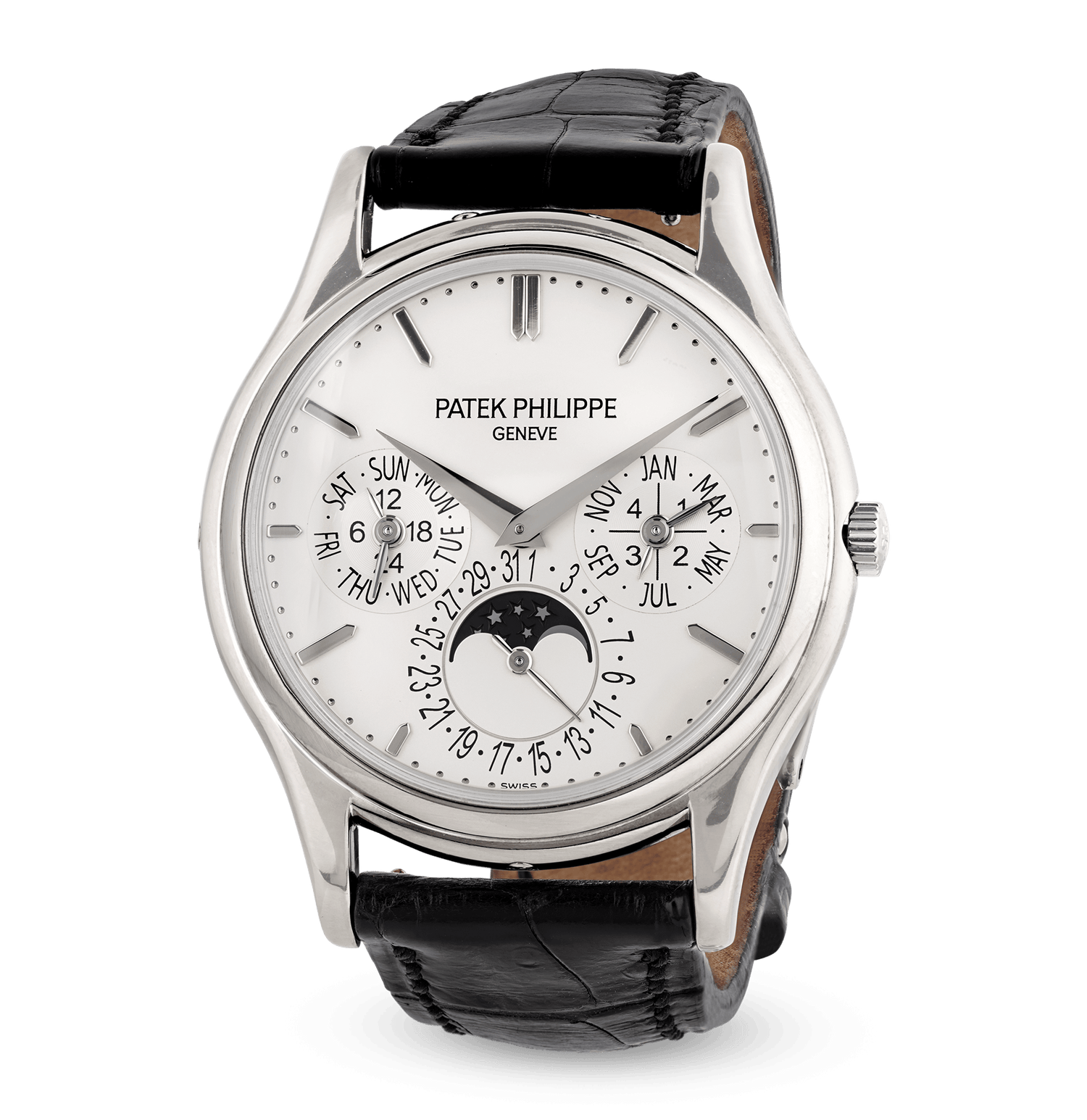 Patek Philippe Grand Complications Perpetual Calendar White Gold Wristwatch