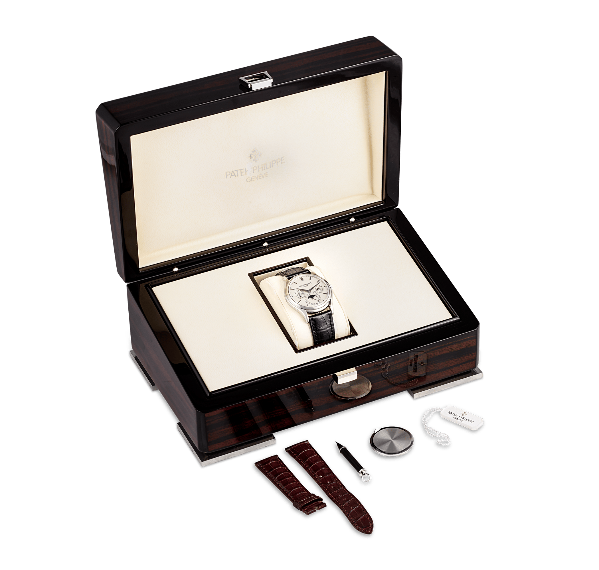 Patek Philippe Grand Complications Perpetual Calendar White Gold Wristwatch