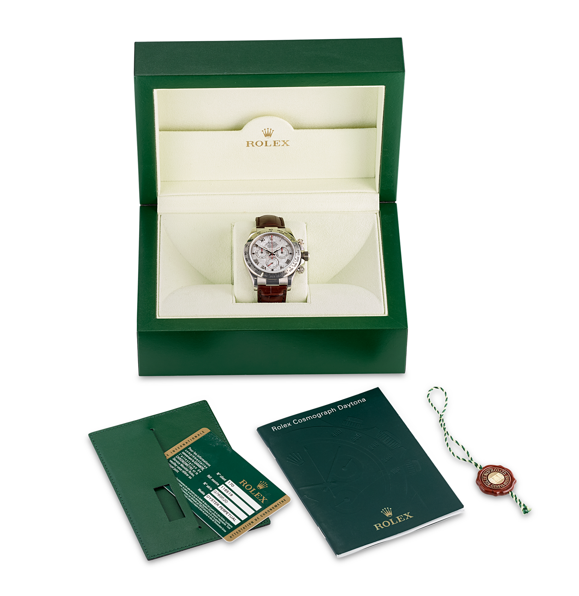 Rolex White Gold Cosmograph Daytona Watch with Meteorite Dial