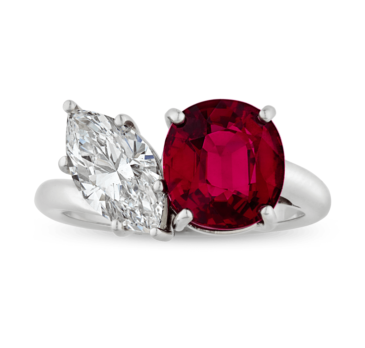 Oscar Heyman Ruby and Diamond Ring
