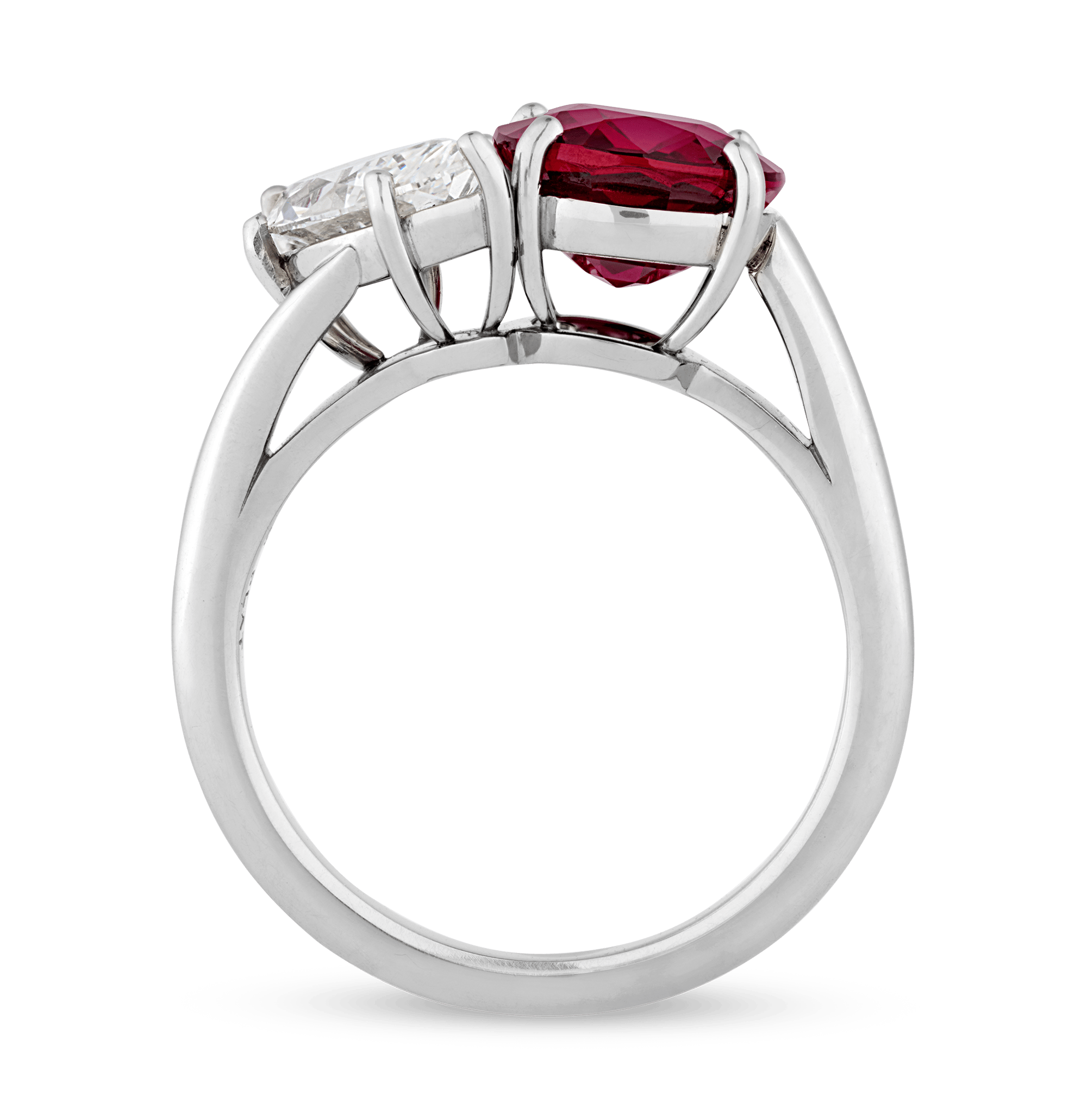Oscar Heyman Ruby and Diamond Ring