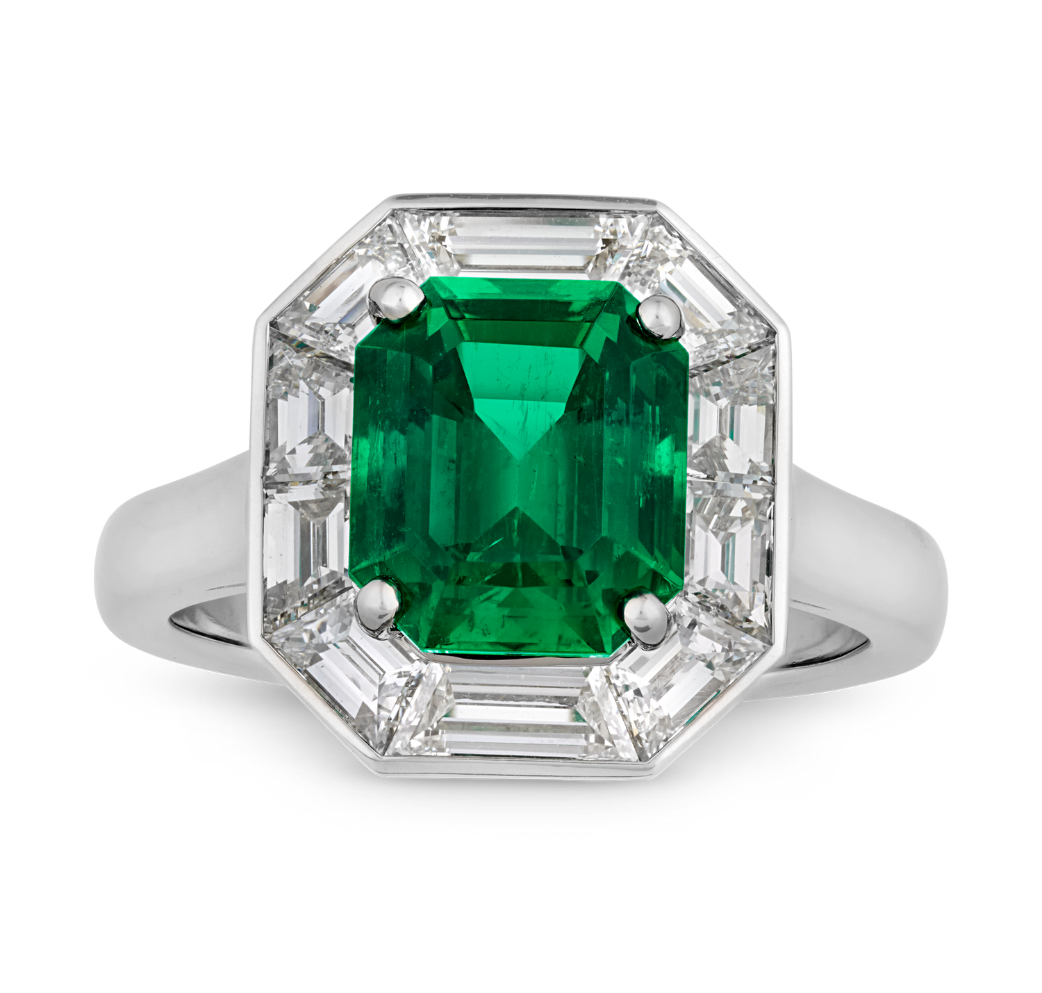 Oscar Heyman Colombian Emerald Ring, 2.60 Carats