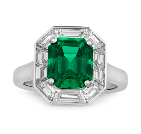 Oscar Heyman Colombian Emerald Ring, 2.60 Carats