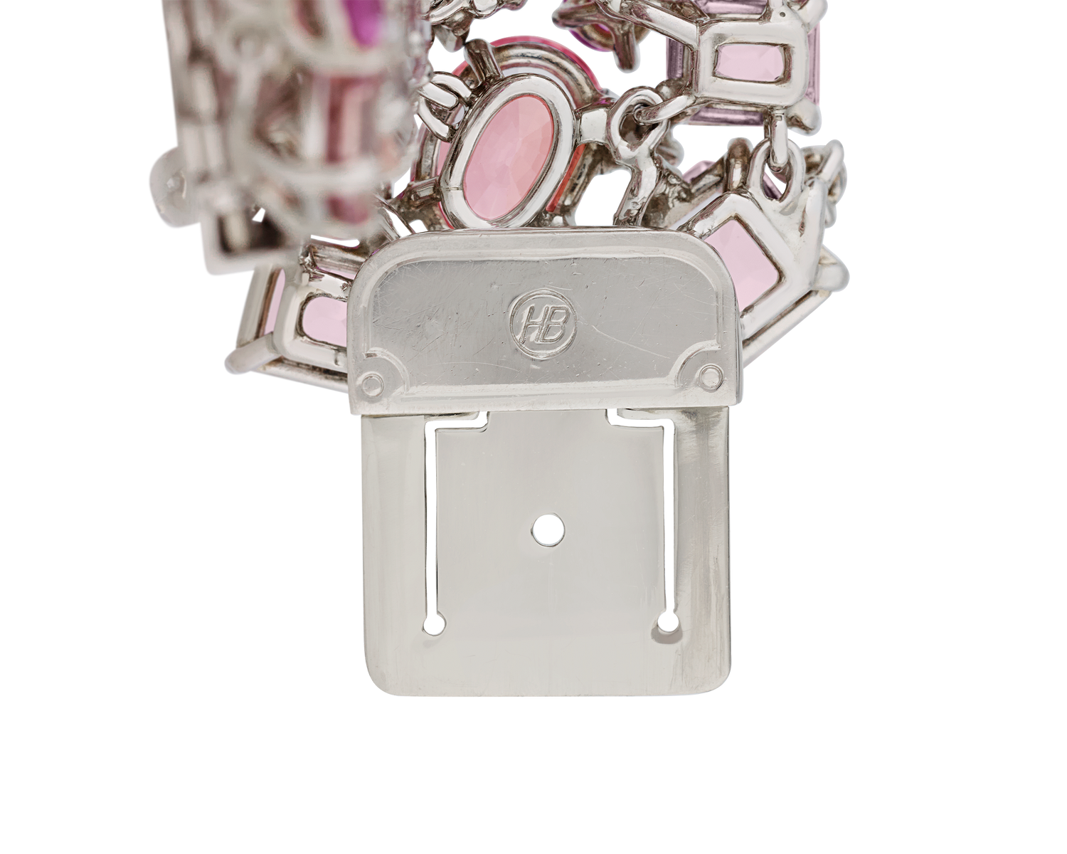 Oscar Heyman Padparadscha Sapphire Bracelet, 71.96 Carats