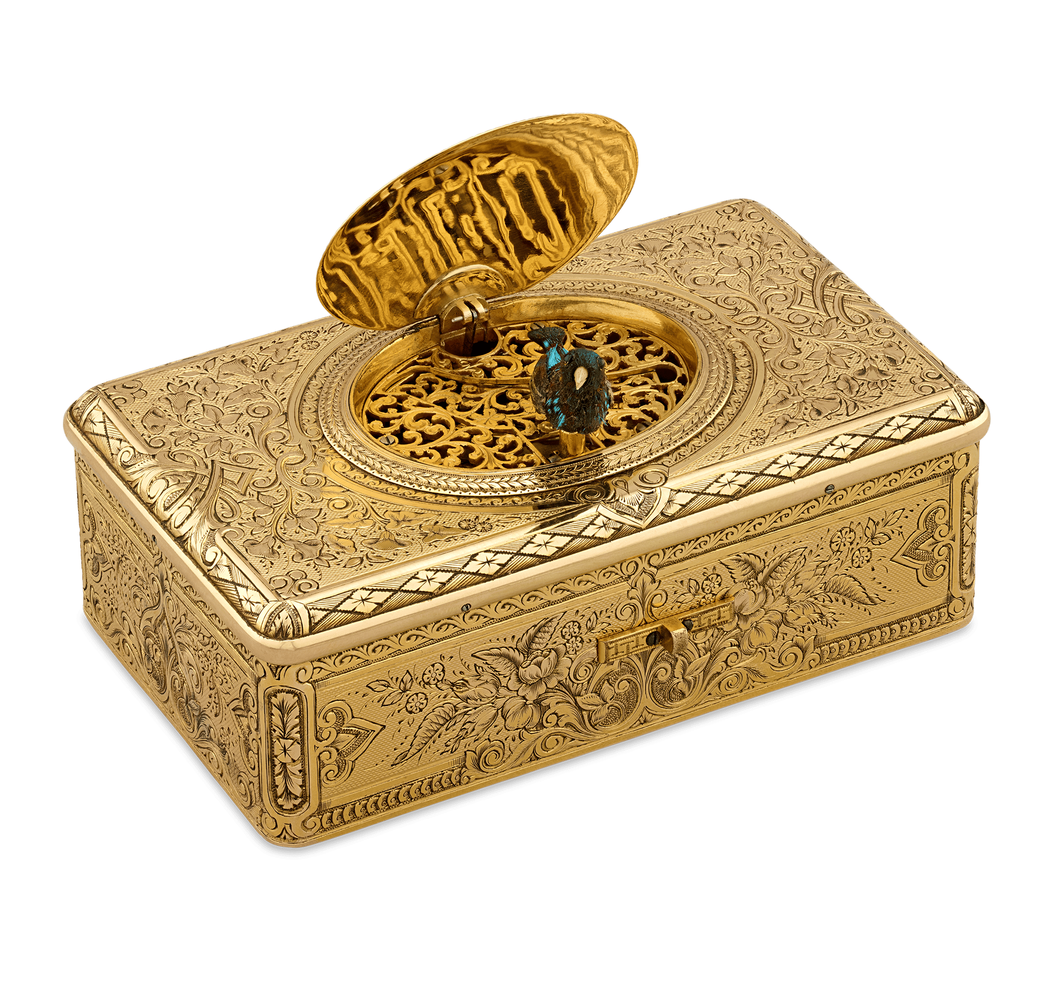 Gold Bird Box by Charles Bruguier