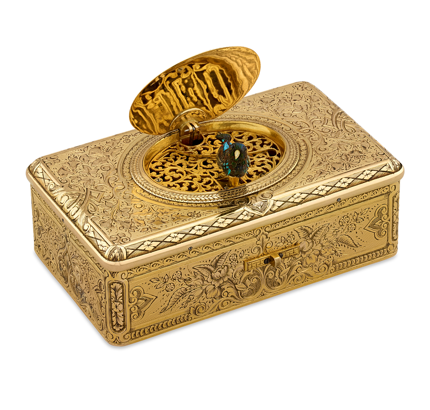 Gold Bird Box by Charles Bruguier