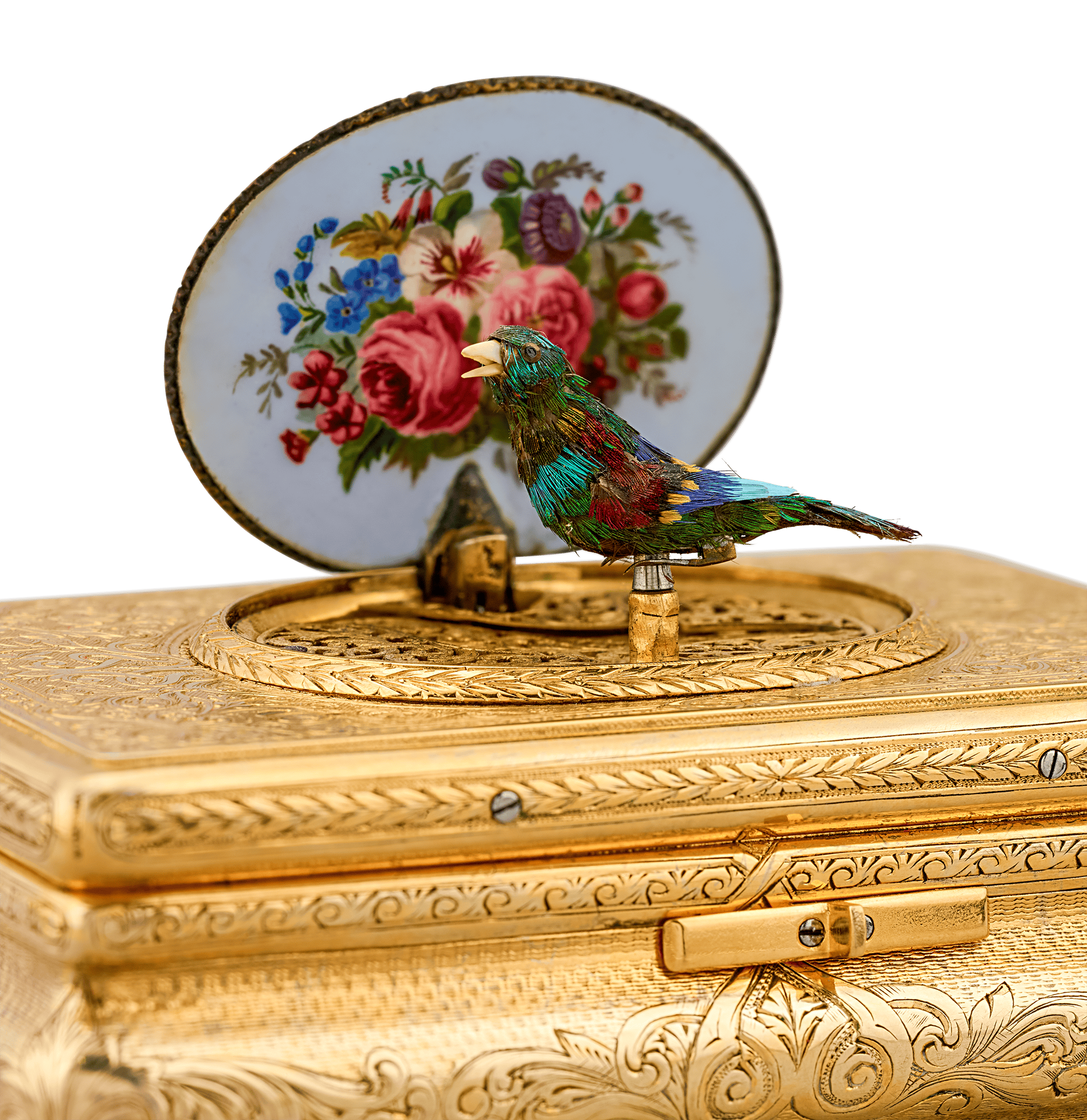 Silver Gilt Bird Box by Charles Bruguier