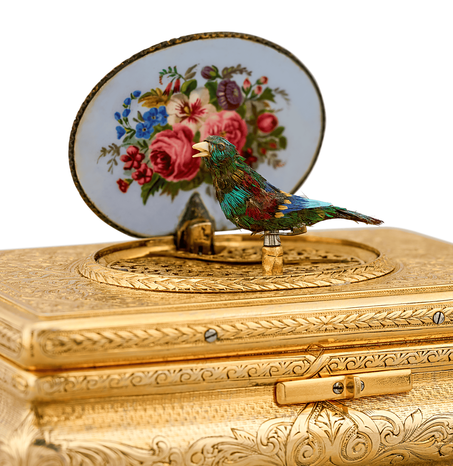 Silver Gilt Bird Box by Charles Bruguier