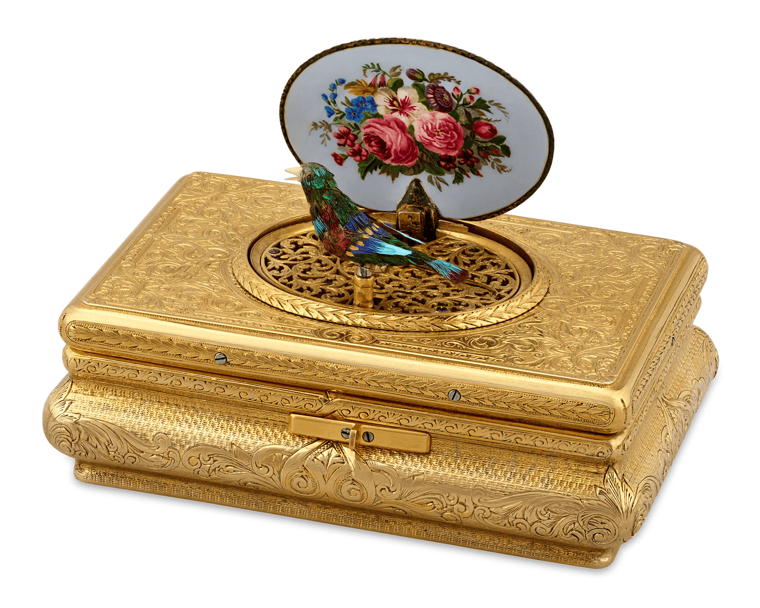 Silver Gilt Bird Box by Charles Bruguier