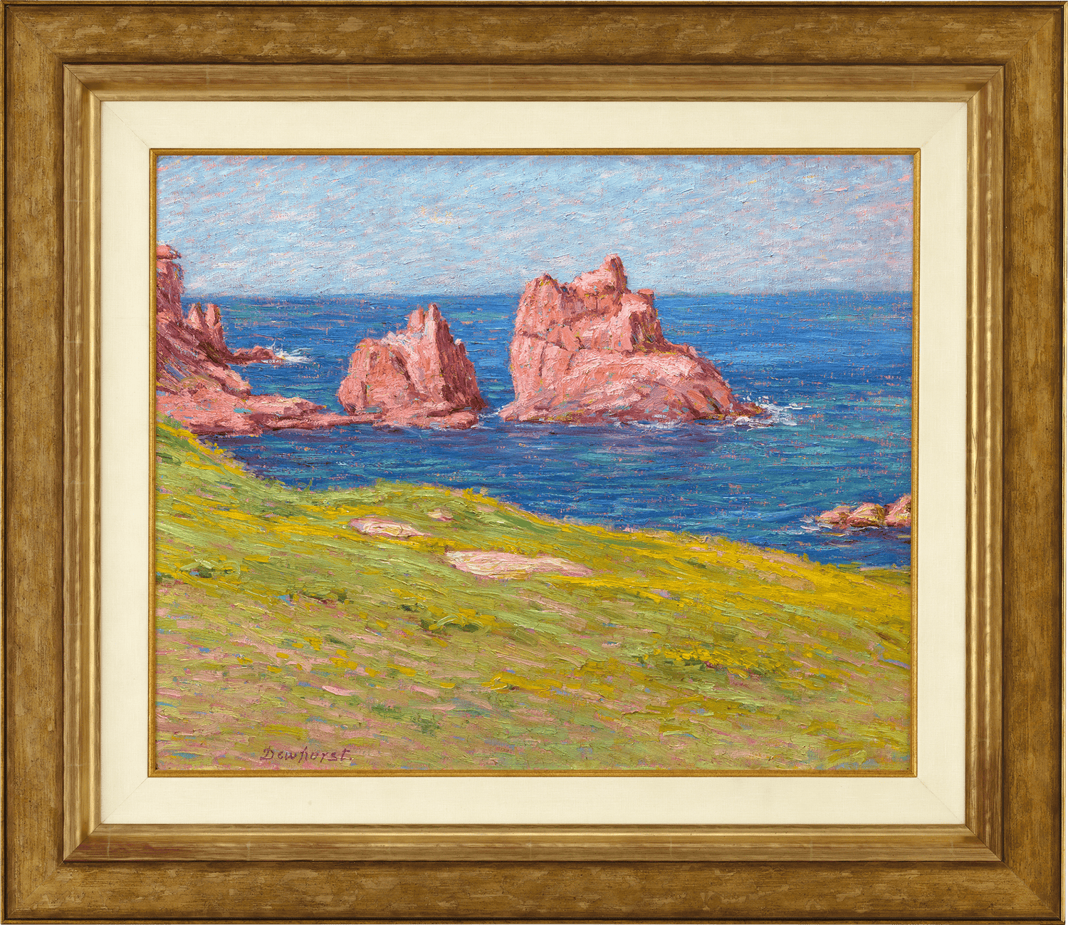 Pink Granite Rocks by Wynford Dewhurst
